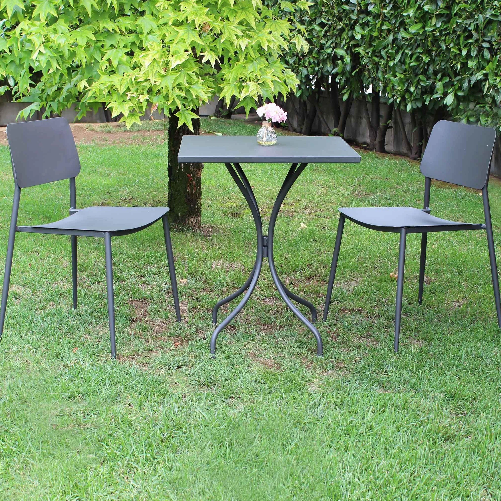 milani home ROMANUS - tavolo in acciaio da giardino