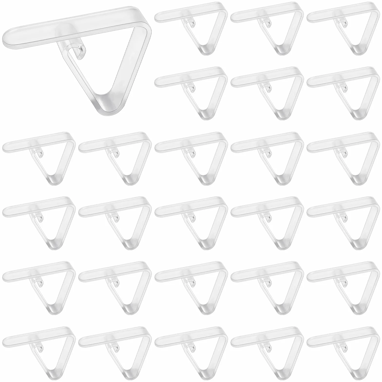 AUAUY 27pz Fermagli Tovaglia Plastica, Trasparenti Clip per Tovaglie da Picnic Ferma Tovaglia Plastica per Tabella Natale Casa Festa di per Interni ed Esterni Campeggio