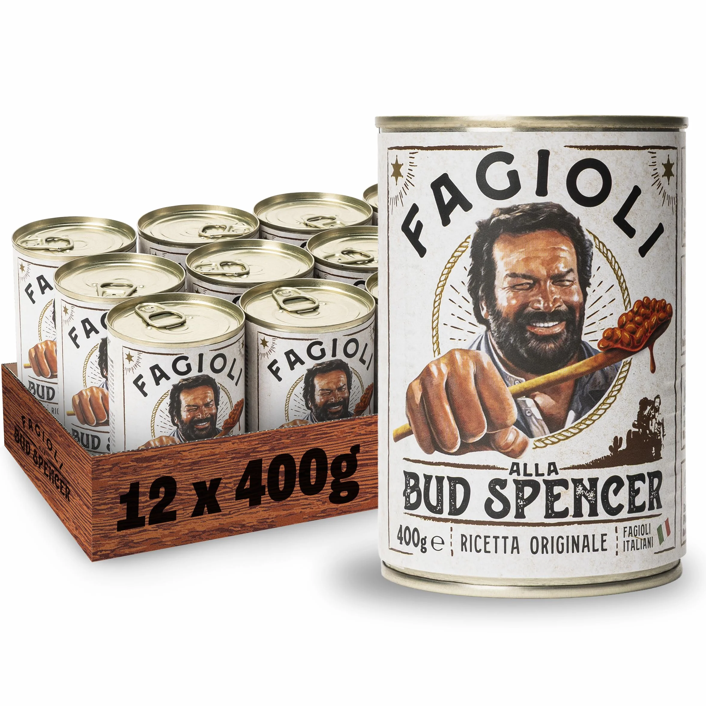 Fagioli alla Bud Spencer – Ricetta Originale (Vassoio da 12 Lattine da 400g)