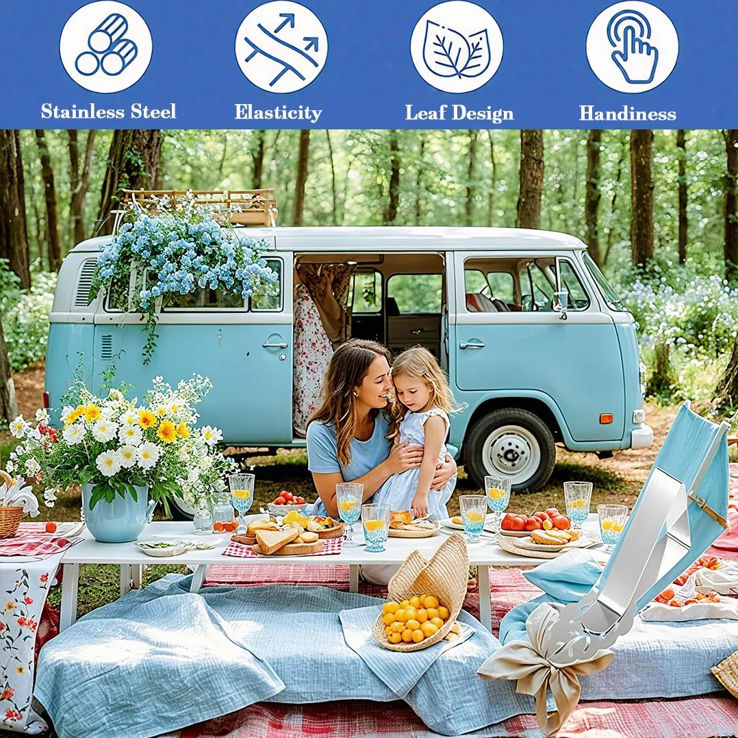 10 Pezzi Tovaglia Clip in Acciaio, Tovaglia da Esterno Clip fermatovaglia da Esterno Mobile, Fermatovaglia da Tavola per Picnic, Barbecue, Matrimoni, Feste Altri Eventi