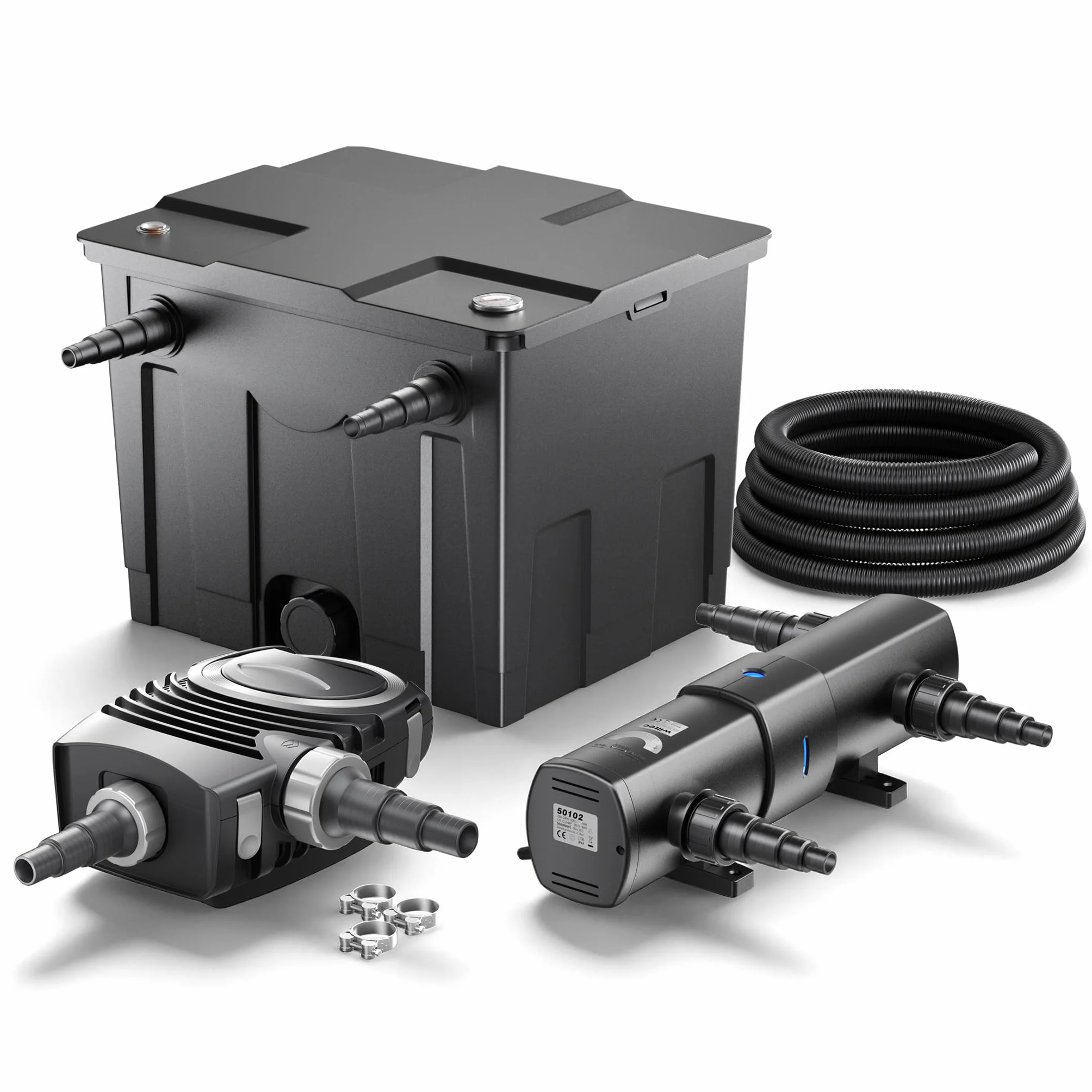 Set per laghetto SunSun CBF-350 CUV-236 36W NEO6000 Pompa Tubo