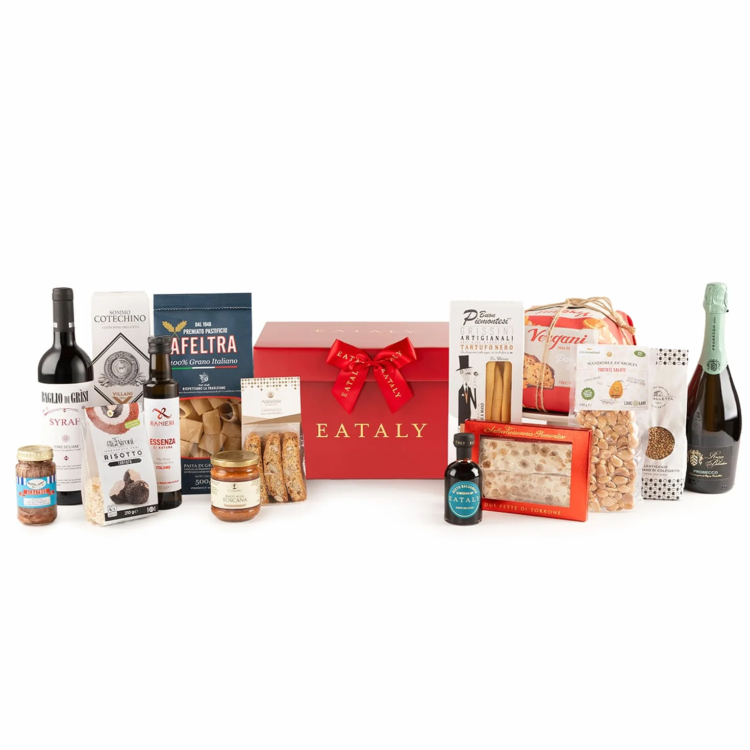 EATALY – Una Cena tra Amici – Cesto Gastronomico con Specialità Italiane – Box Dolce e Salato con 15 Prodotti – Confezione Elegante – Perfetto per Regali e Occasioni Speciali