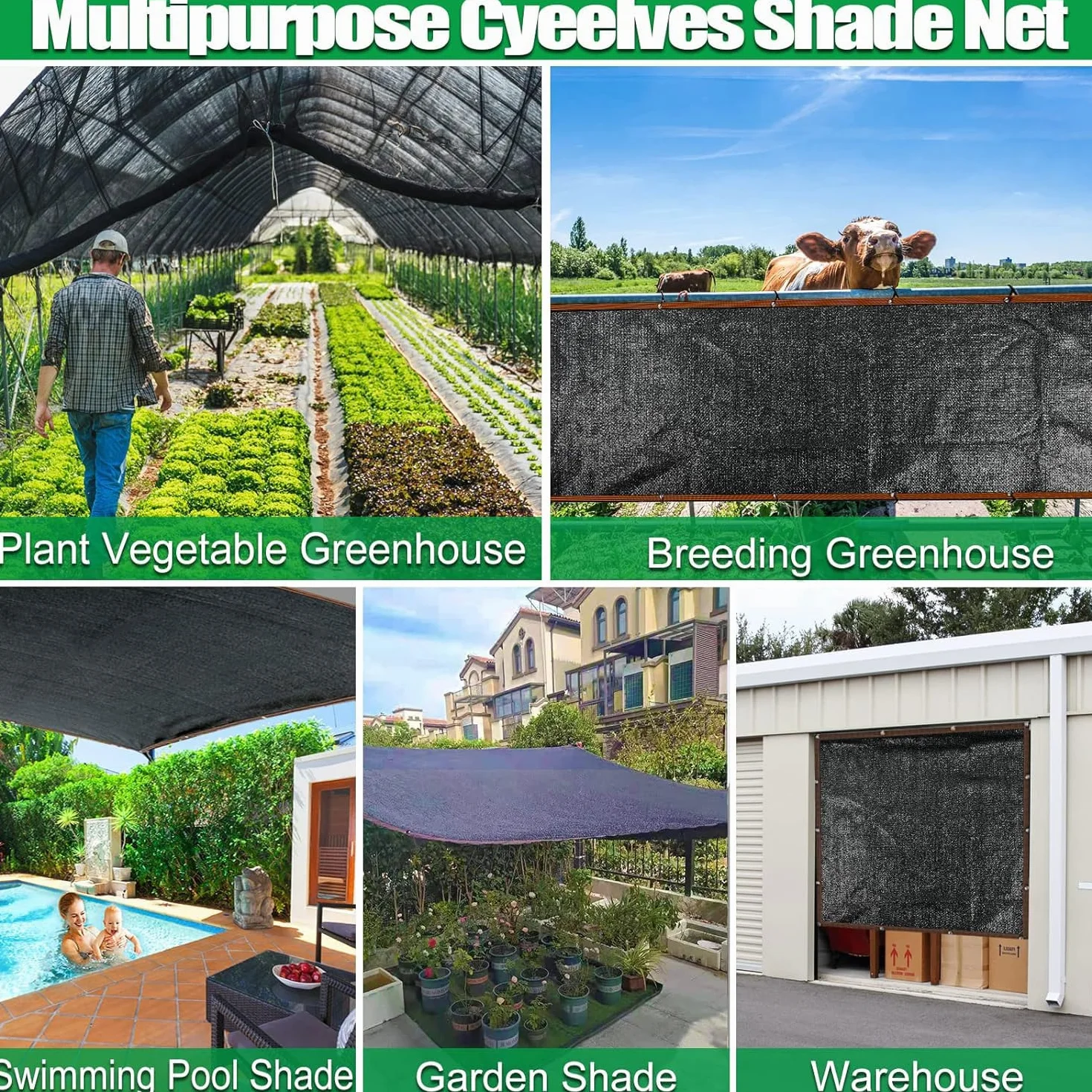 3x5M Rete Ombreggiante,90% Telo Ombreggiante Occhiellato,Panno Ombra con Occhielli,Tessuto Ombreggiante,Panno Ombreggiante,Rete Parasole per Giardino,Pergola,Piante da Patio,Serra,Pollaio