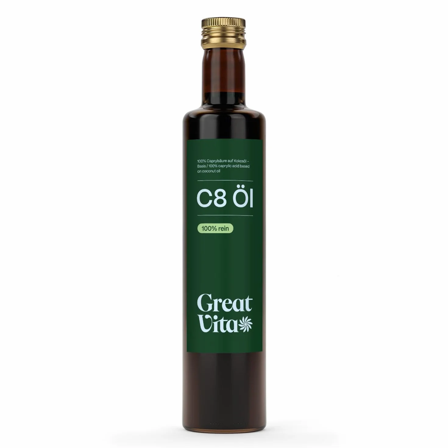 MeaVita Olio Meavita C8, a Base di Olio di Cocco, Olio Mct Acido Caprilico, 500 Ml - 500 ml