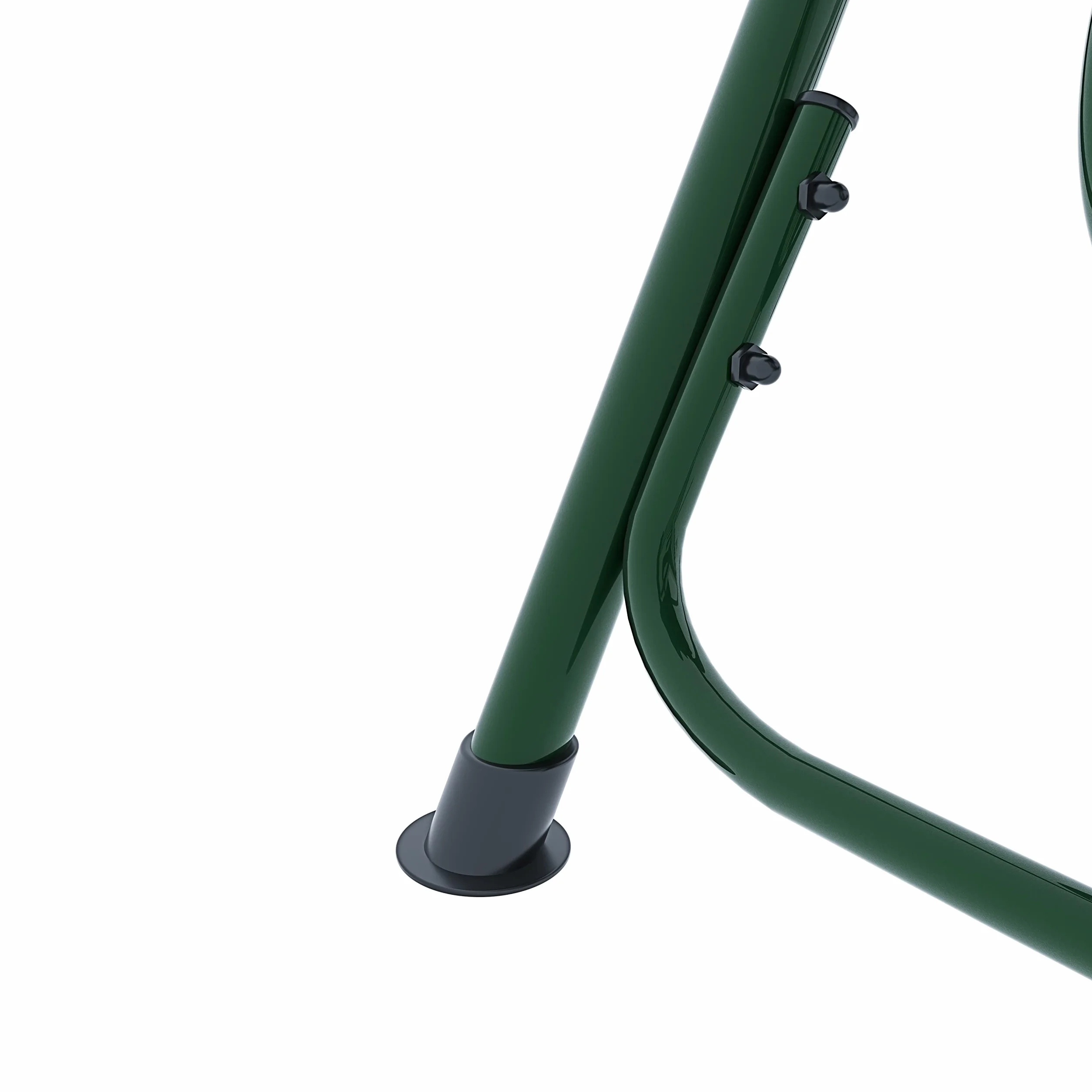 BRICOZONE Dondolo 3 Posti con Cuscini Imbottiti Tettuccio Parasole Regolabile Struttura in Acciaio Verniciato Robusto da Giardino Esterno Balcone Terrazzo 170 x 110 x 153 cm Verde e Bianco