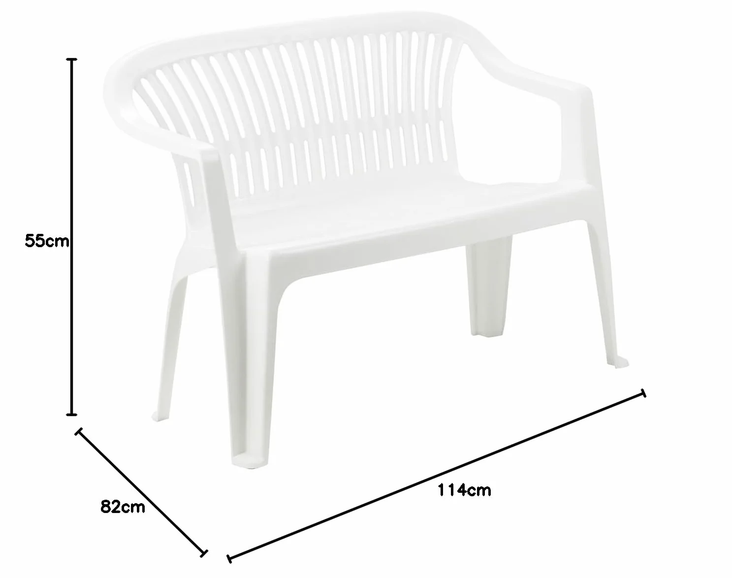Progarden - Diva Monoblock Panca Bianco