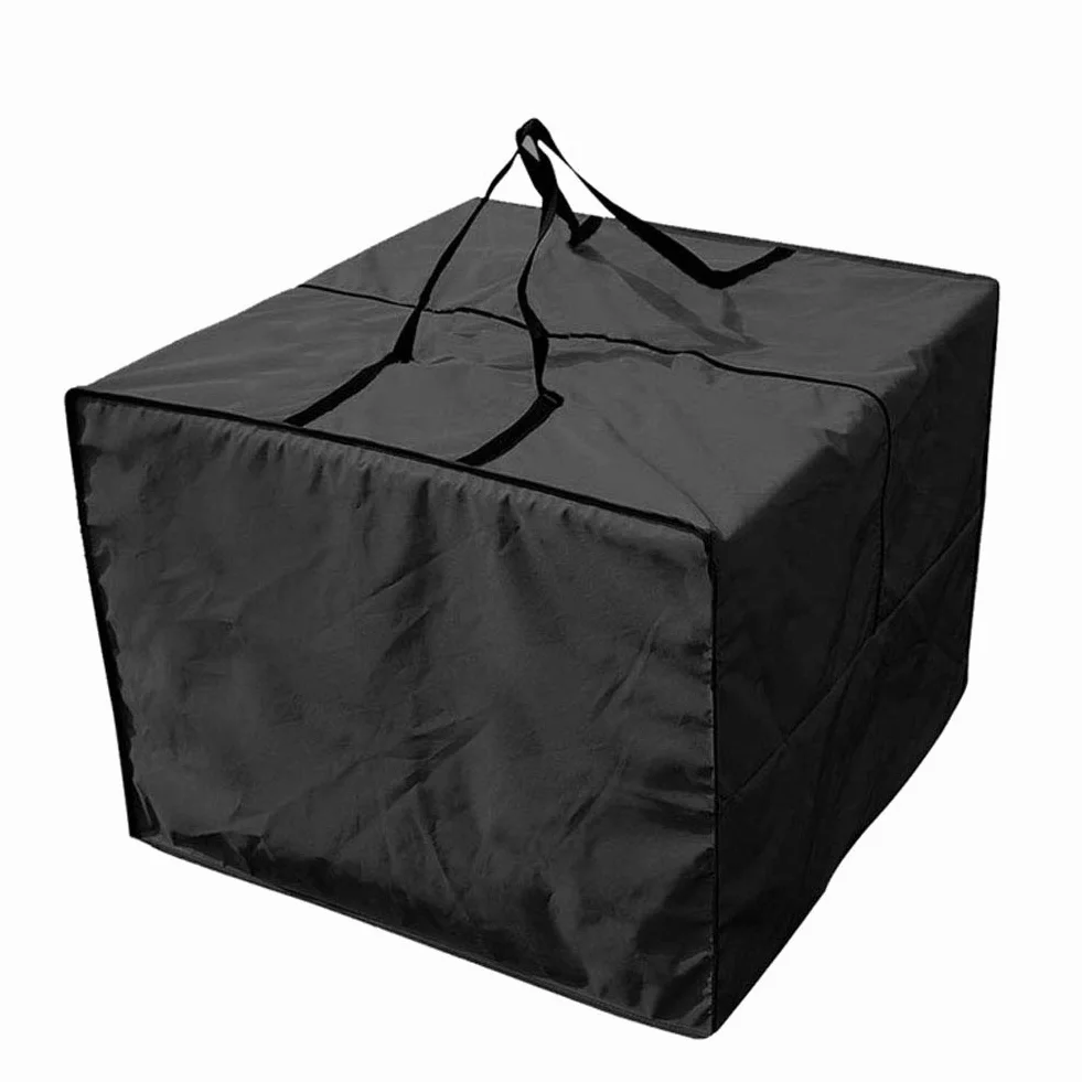 Borsa per cuscini da giardino - Resistente 210D borsa cuscini esterno, Borsa per cuscino da patio con cerniera con manici e capacità 81 x 81 x 61 cm