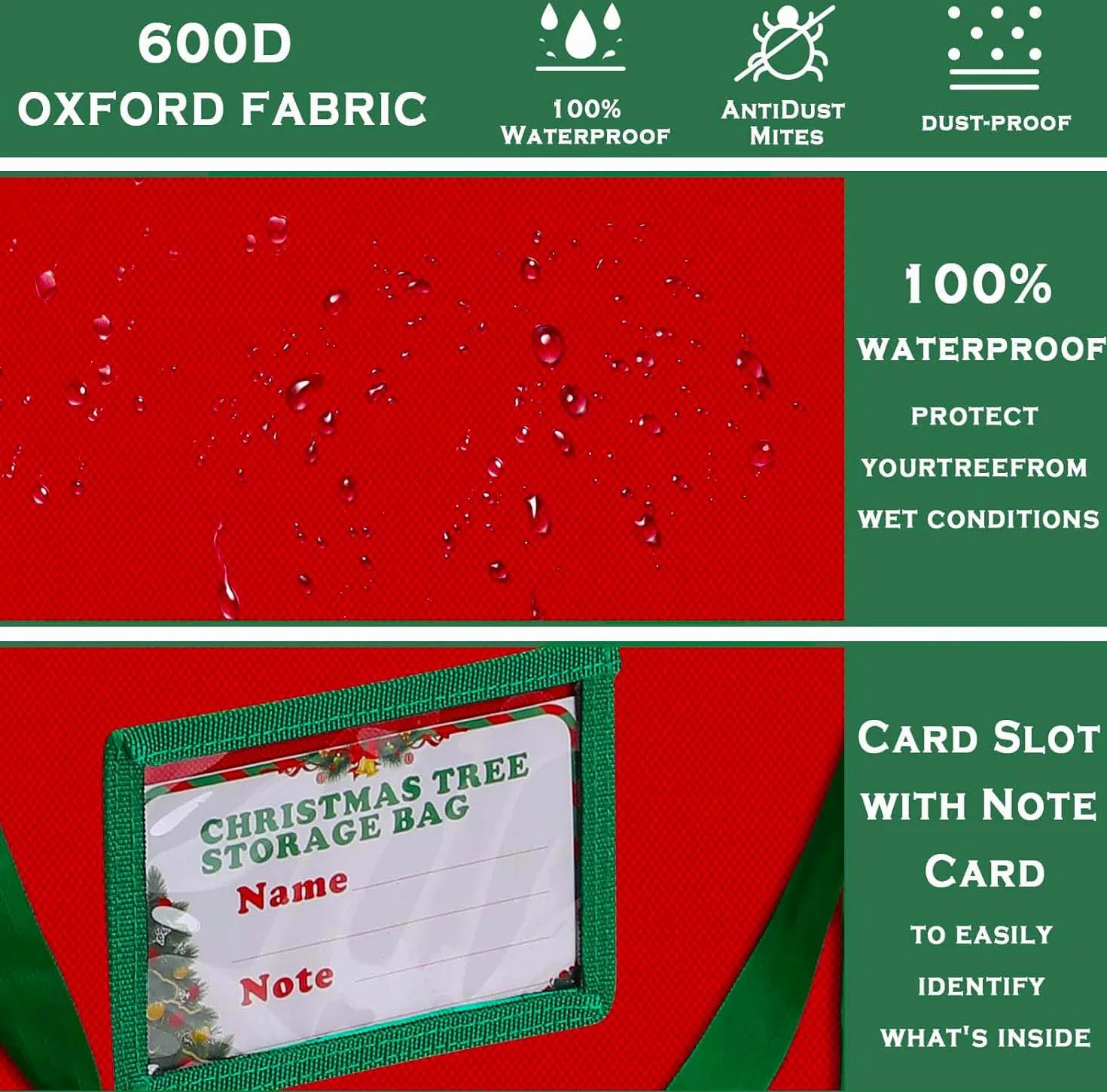 Borsa per Cuscini da Giardino con Manico e Cerniera, 165x38x76cm Custodia per Albero di Natale, Grandissima Impermeabile Oxford 600D Oxford Fodere Cuscini da Esterno, Cuscini, Tende da Giardino