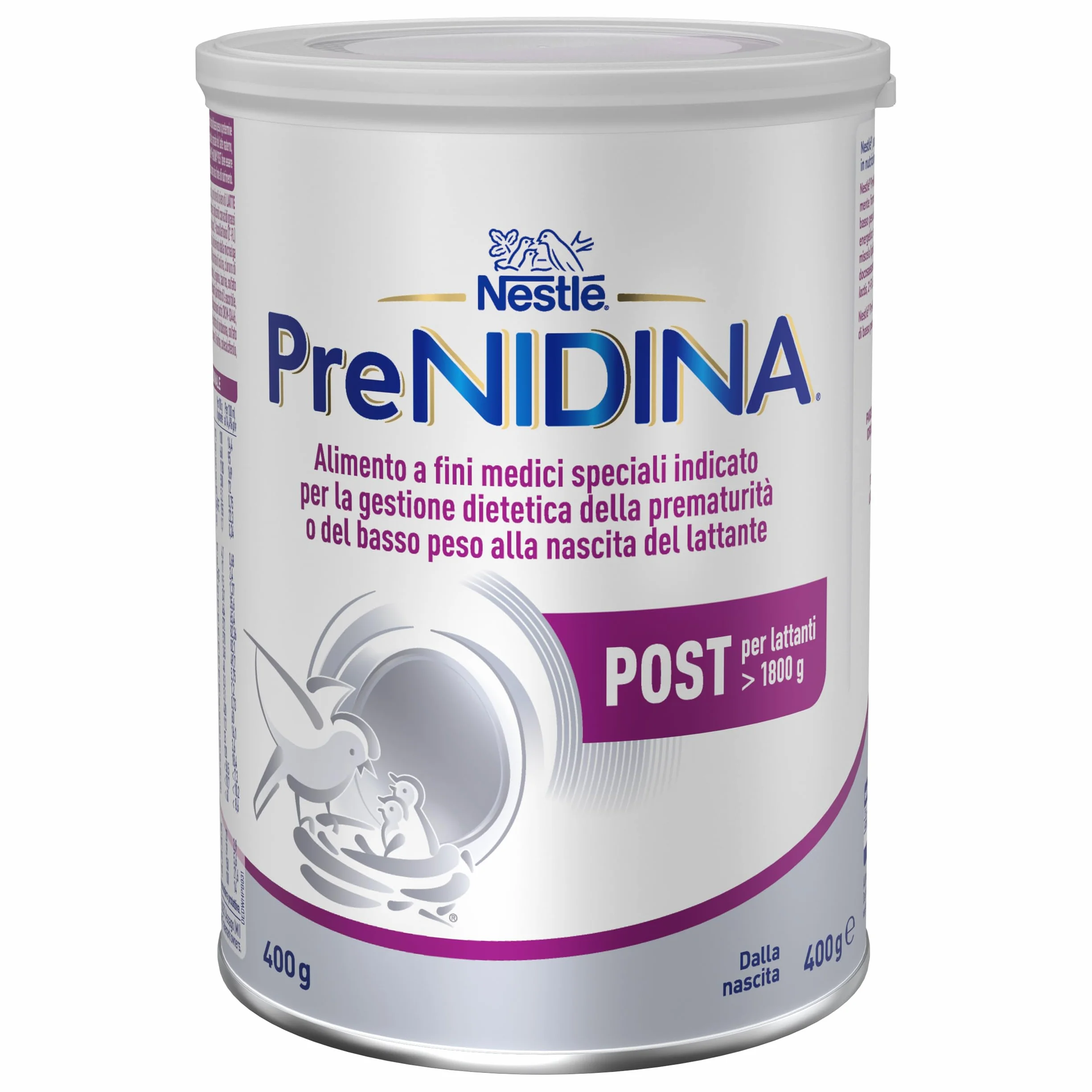 PreNIDINA Post Polvere Alimento a Fini Medici Speciali, Latta 400g
