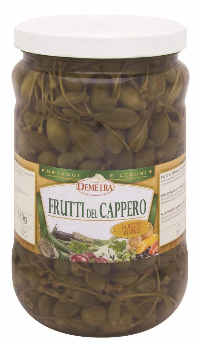 Frutti del cappero in aceto 1,6 kg - Demetra