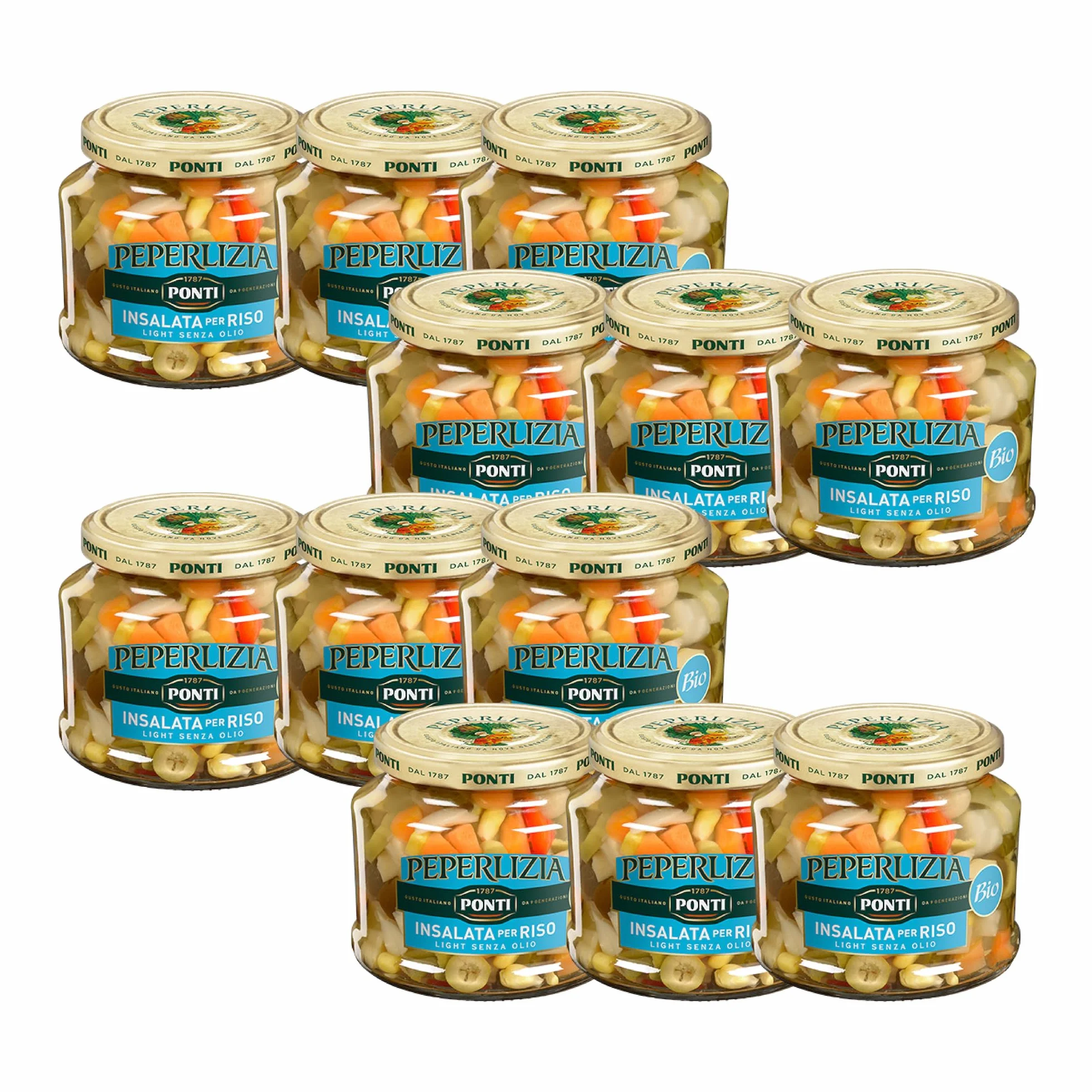 Ponti Insalata Per Riso Light Biologica Peperlizia, T12 - 12 Vasi
