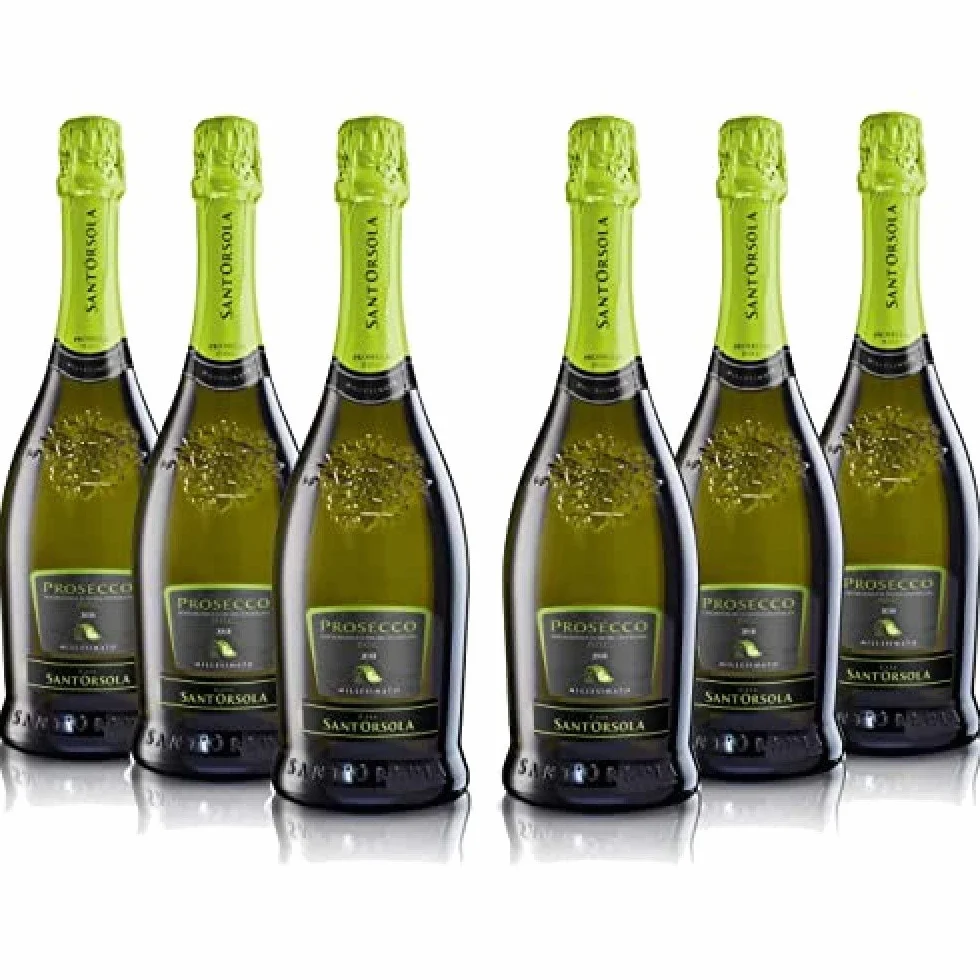 Sant'Orsola - Prosecco D.O.C. Millesimato Biologico, da Uva Glera, Gusto Fresco con Note Minerali, 6x750 ml