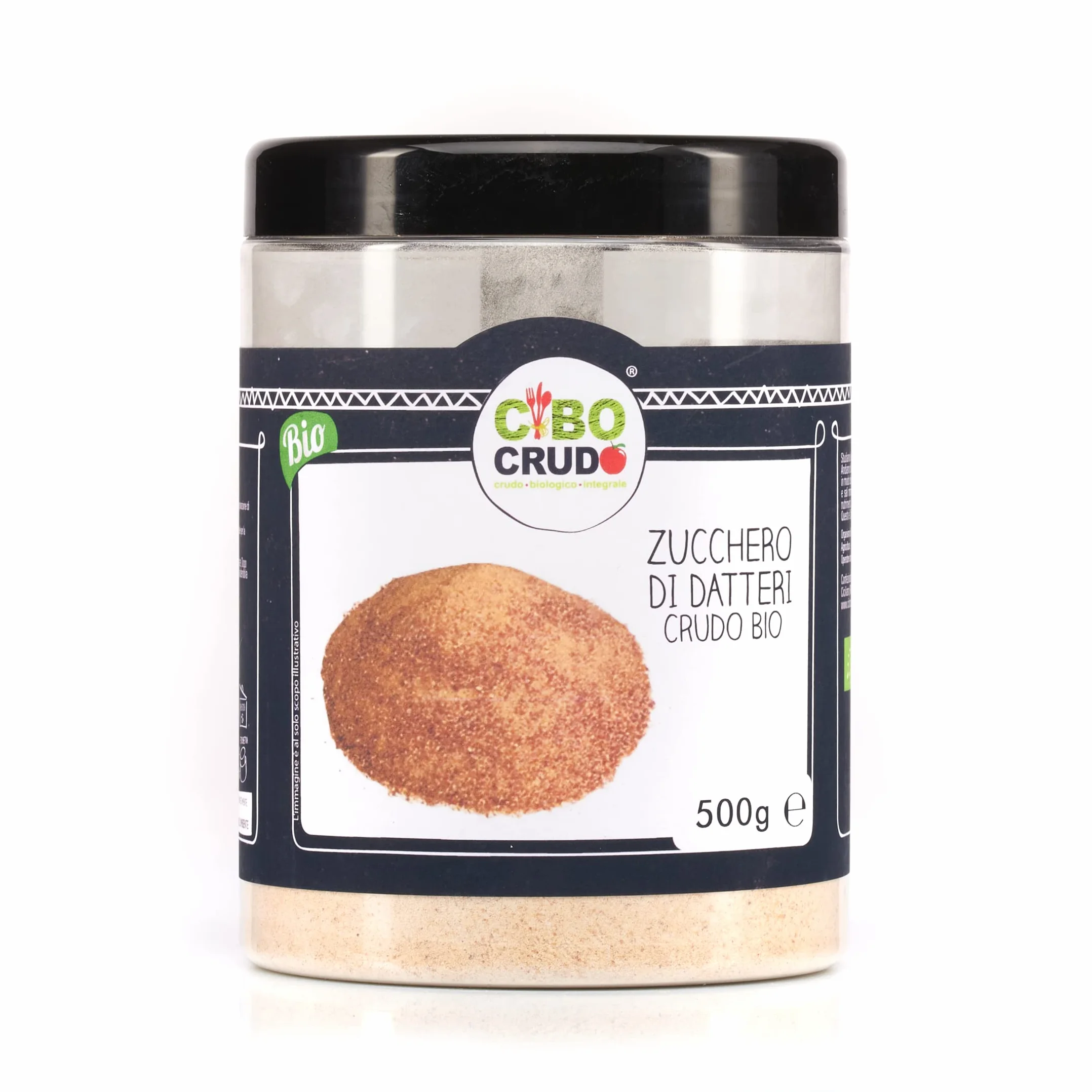Cibocrudo Farina Di Datteri Biologico, Organic, Dolcificante Naturale – Gr – Contiene Fibre, Ricco Di Sali Minerali, Zucchero Integrale Bio, Etichette In Italiano, 500 Grammo