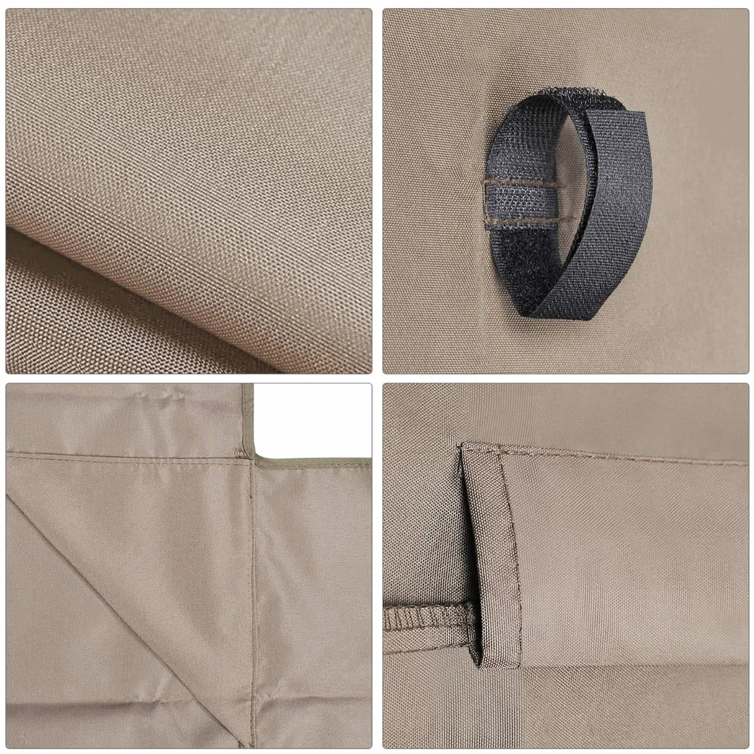 Flexzion Flexzion - Copertura per dondolo (beige), 190,5 x 132,1 cm, in poliestere, di lusso, di ricambio, protezione dai raggi UV, impermeabile, decorazione per esterni, giardino, patio, cortile,