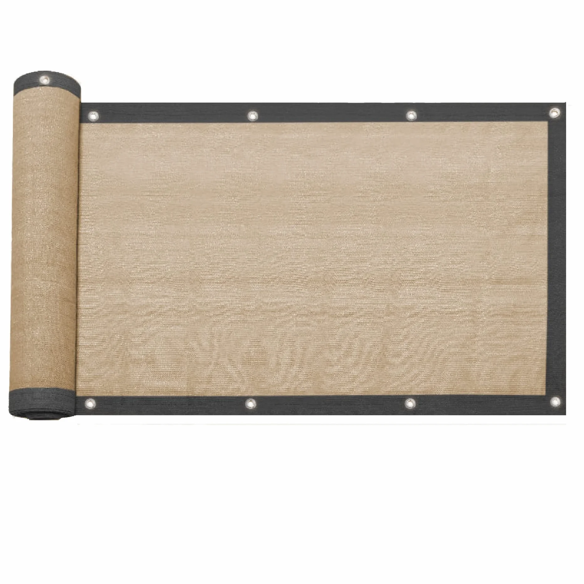 Rebecca Mobili Telo Frangivista, Copertura Recinto, Hdpe, Beige, Con Occhielli Rinforzati, Per Giardino Terrazzo - Misure HxL: 1,5 x 10 mt - Art. RE6706