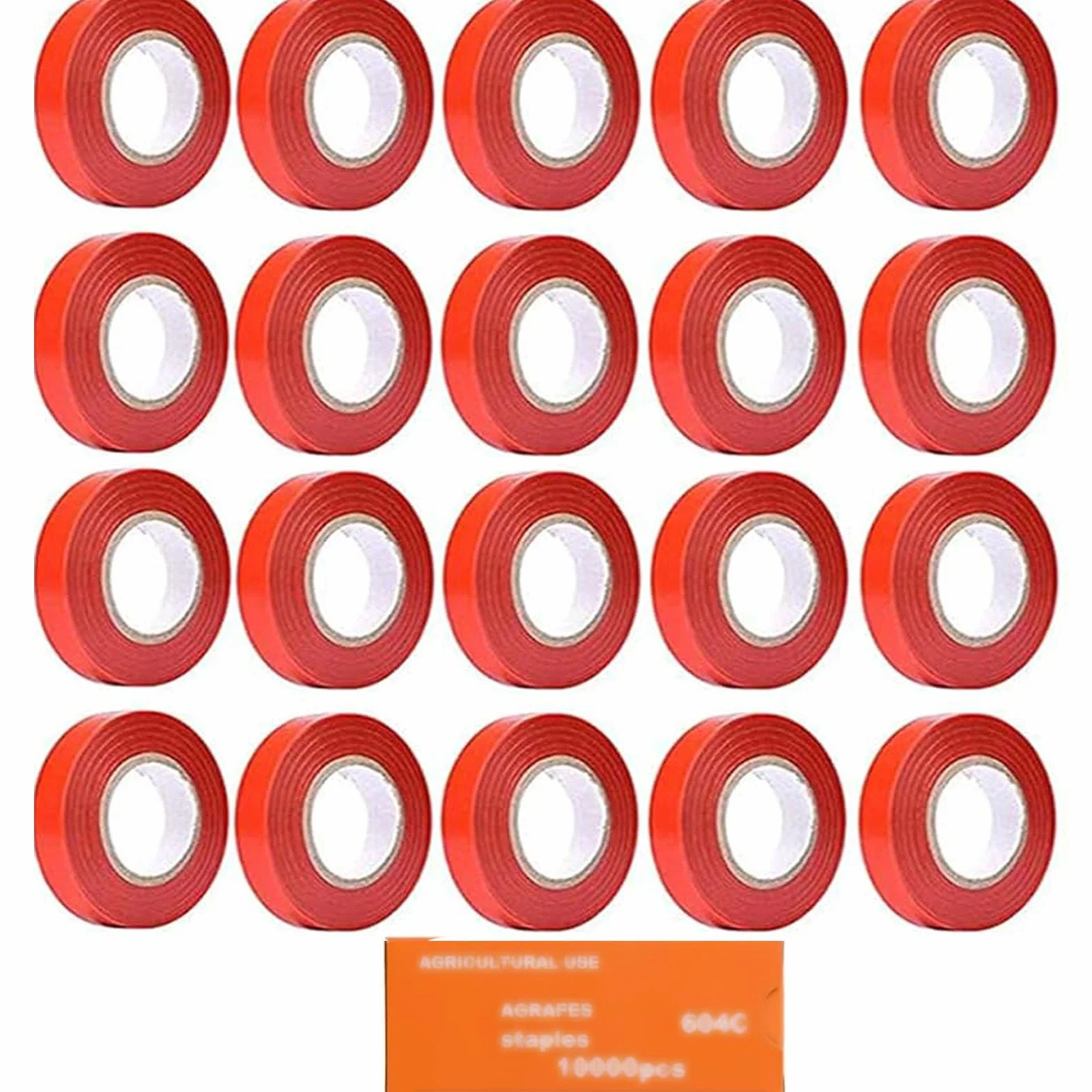 20 rotoli di nastro da giardino, rotolo di nastro vegetale, 10000 punti per piantare pomodori vigneti, vigneti, fiori (c)