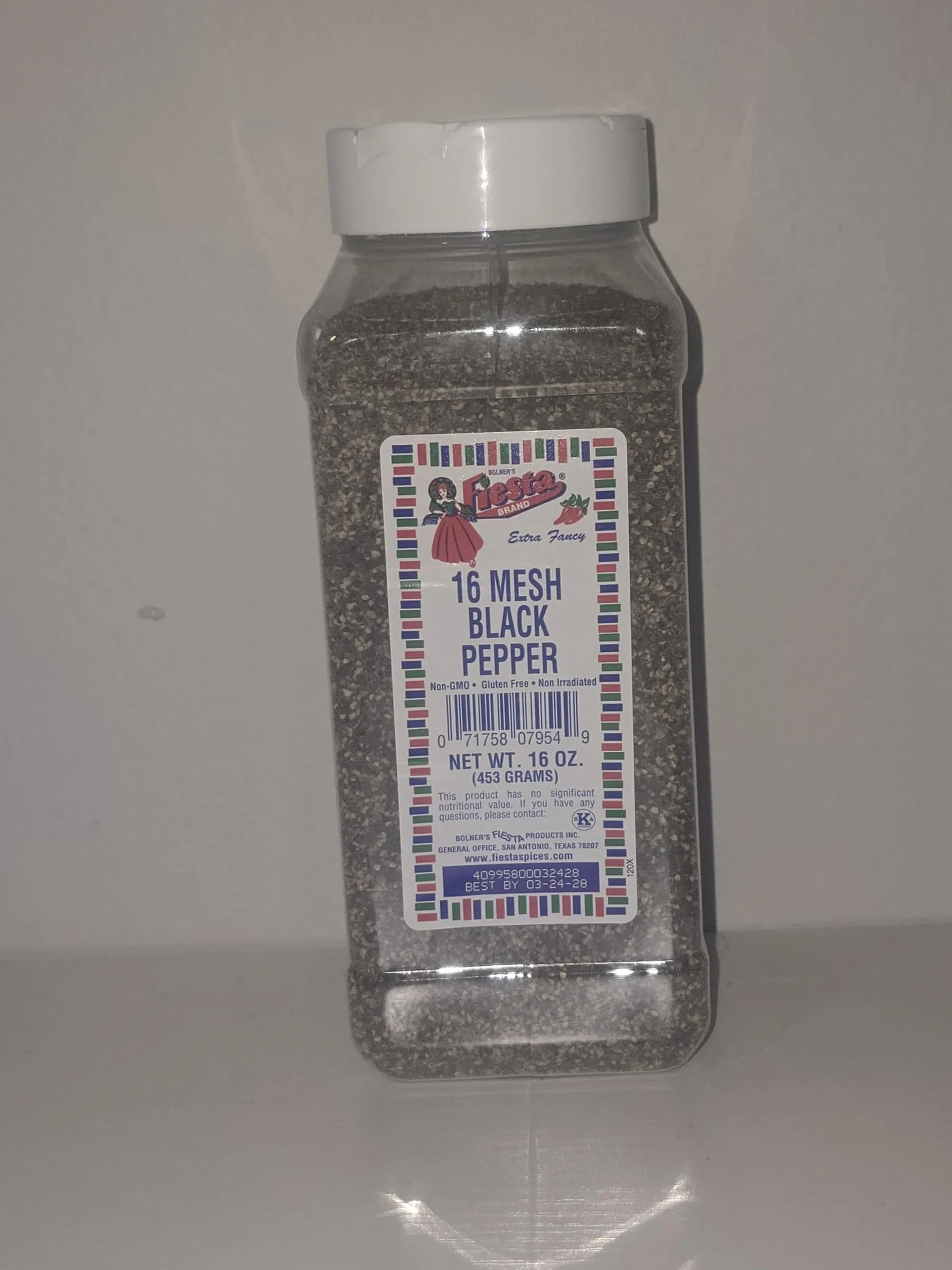 Bolner's Fiesta 16 Mesh Black Pepper 16 oz