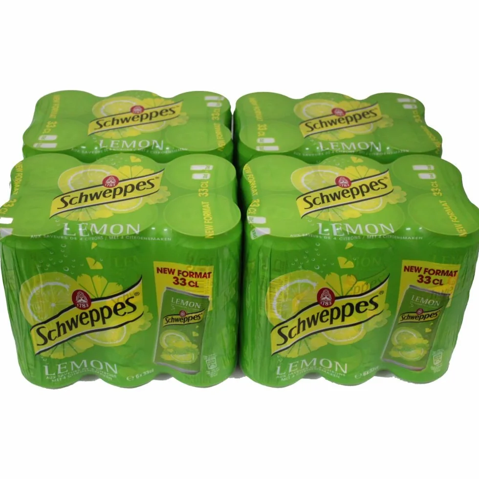 Schweppes Limone 4 confezioni da 6 x 0,33 l sigillate (24 lattine di limone)