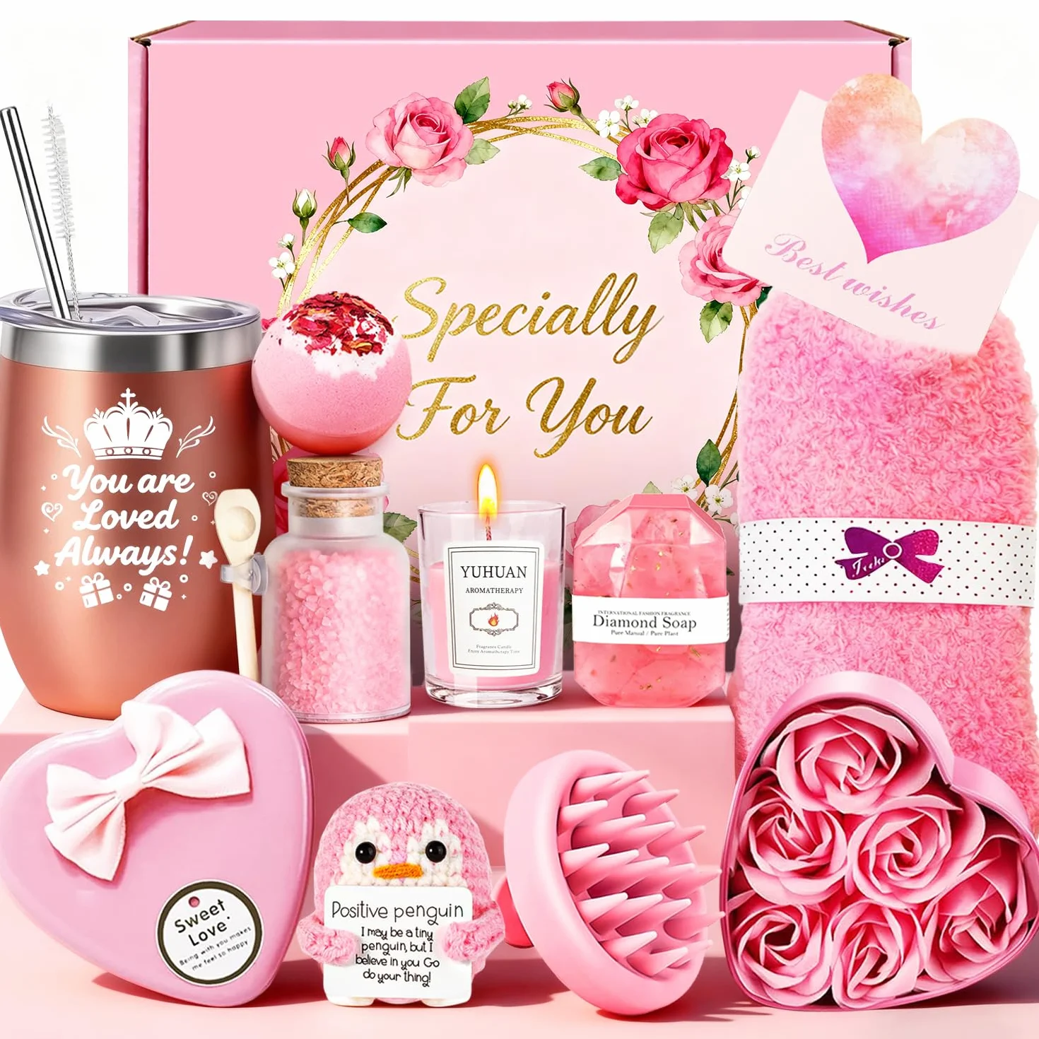 Regali per donne, regalo di compleanno, regalo di compleanno per la mamma, migliore amica, sorella, cesto regalo, set regalo da donna 18, 30, 40, 50, 60, 70 compleanno