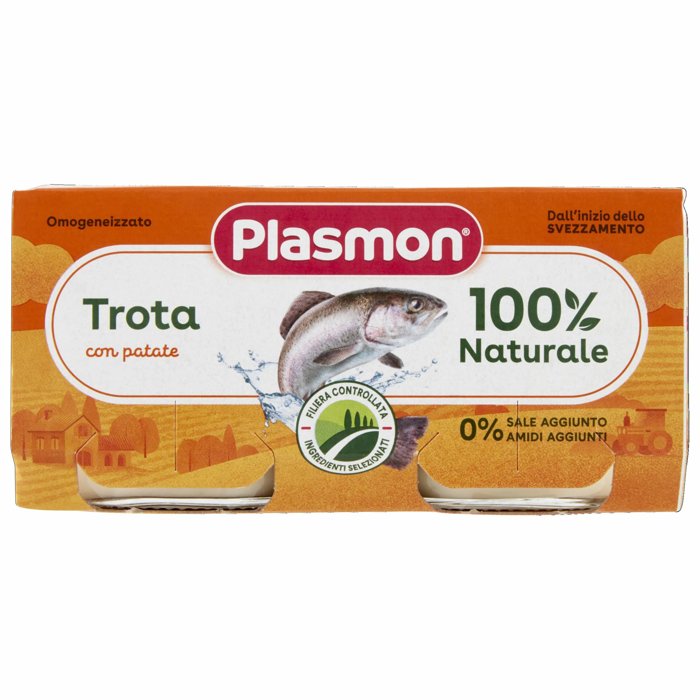 Plasmon Omogeneizzato Trota 2x80g (12 Confezioni)