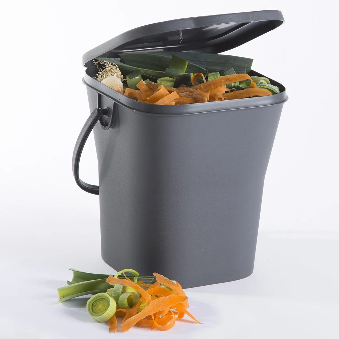 EDA Cestino Compost Polipropilene Grigio 24.8x23.8x24.3