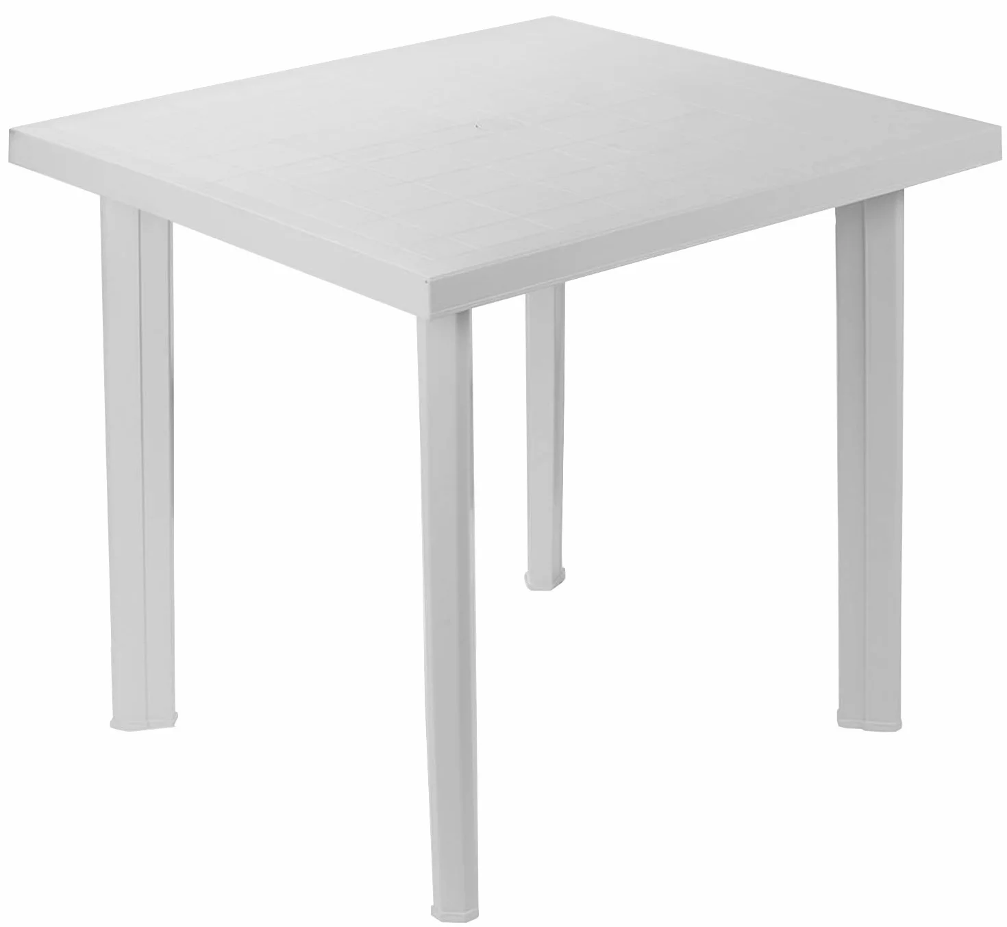 SF SAVINO FILIPPO Tavolo tavolino Quadrato in Resina di plastica Bianco Fiocco per Esterno Interno Giardino Balcone
