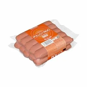 Salsicce cotte Fatta di pollo e tacchino sapore affumicato 2 confezioni x 200 g Pack 2