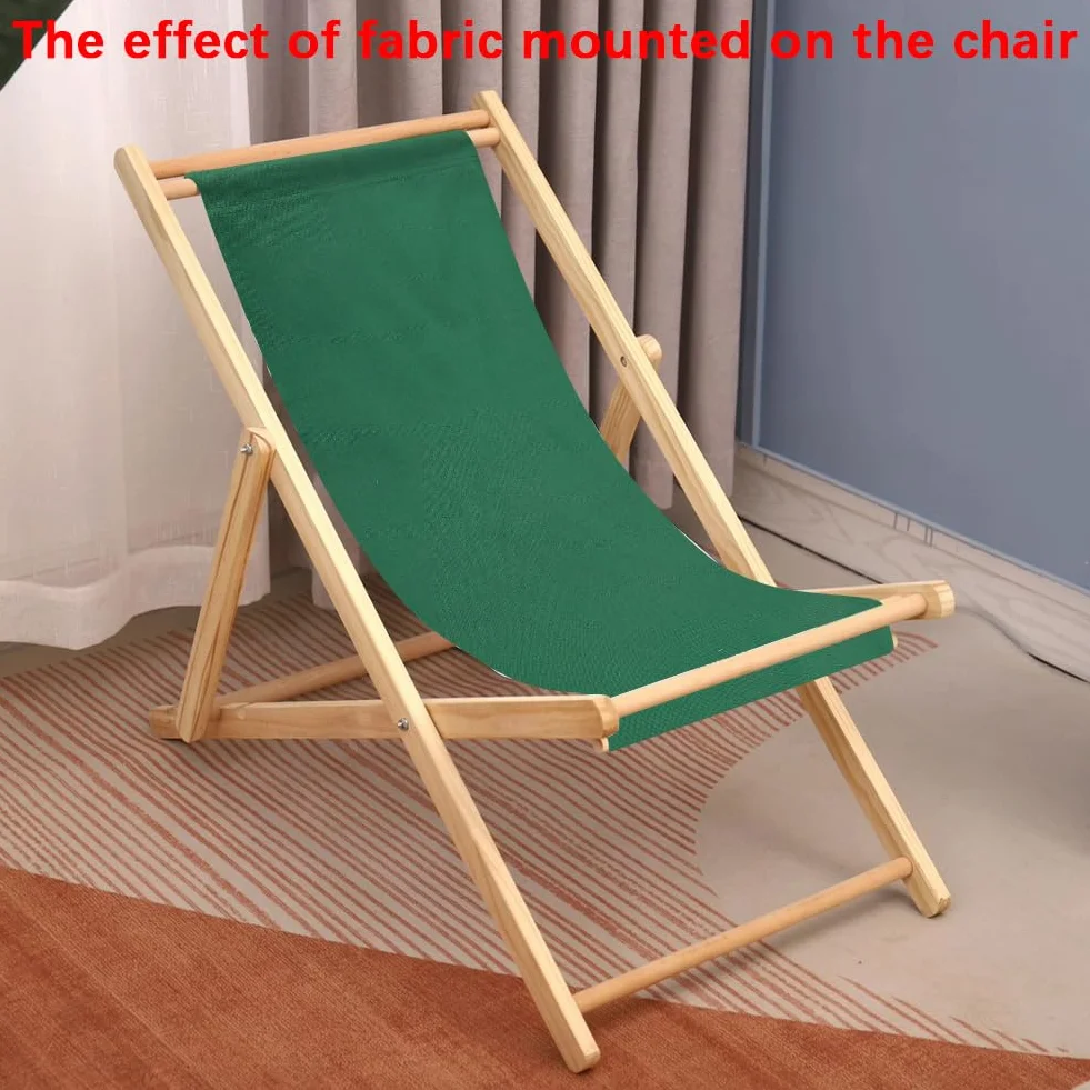 GORGECRAFT 2 pz Sedie Da Spiaggia con Tracolla In Tela Verde Acqua Sedie Da Esterno di Ricambio In Tessuto 120X43cm Sedie Reclinabili Portatili In Tessuto per Vacanze Estive Giardino Prendere Il Sole