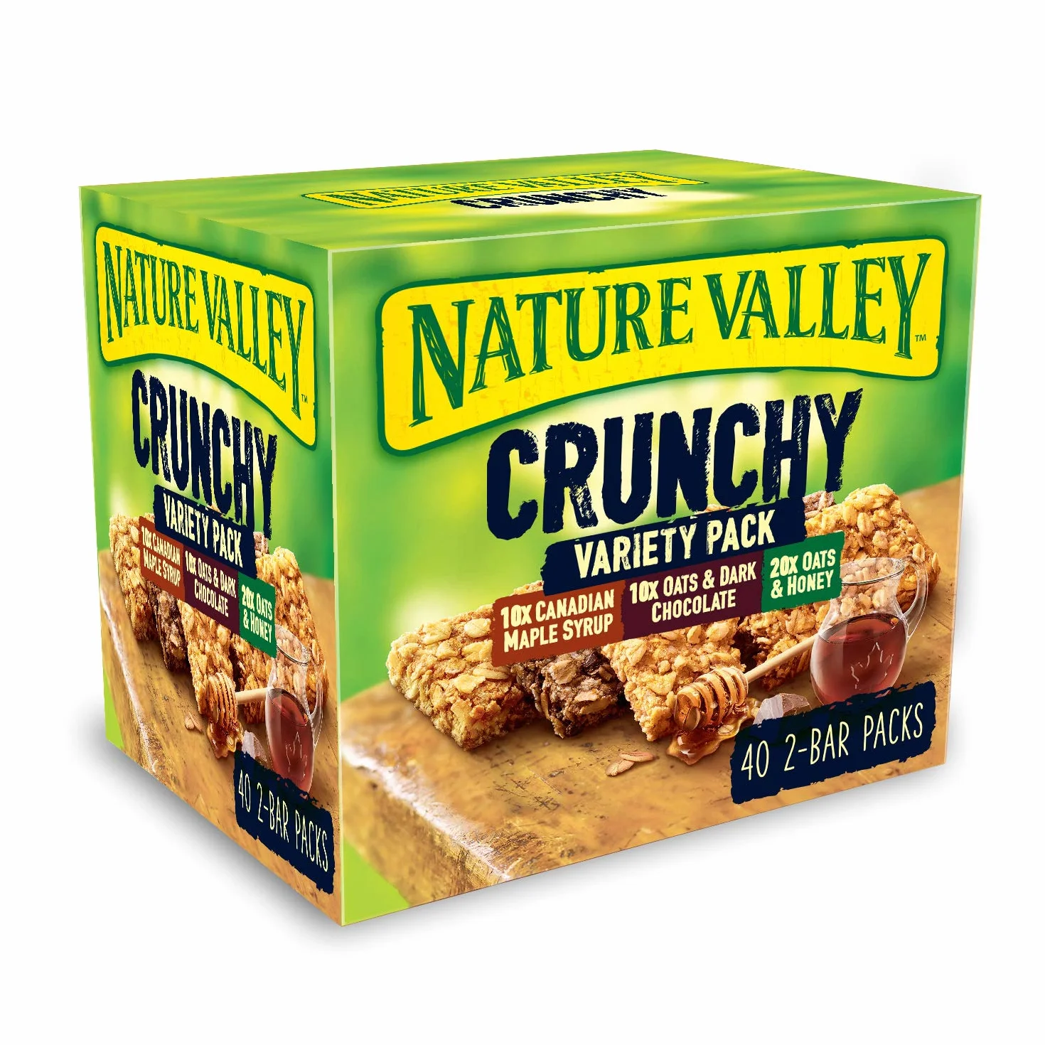 Nature Valley Crunchy Granola Bars Variety Pack 40 Bars x42gm Big Value pack