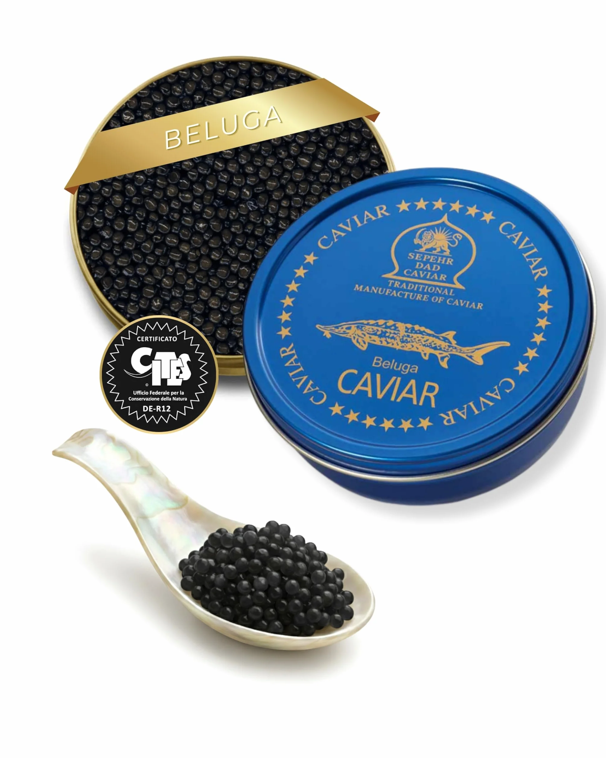 Caviale Beluga Original Huso Huso puro 30g