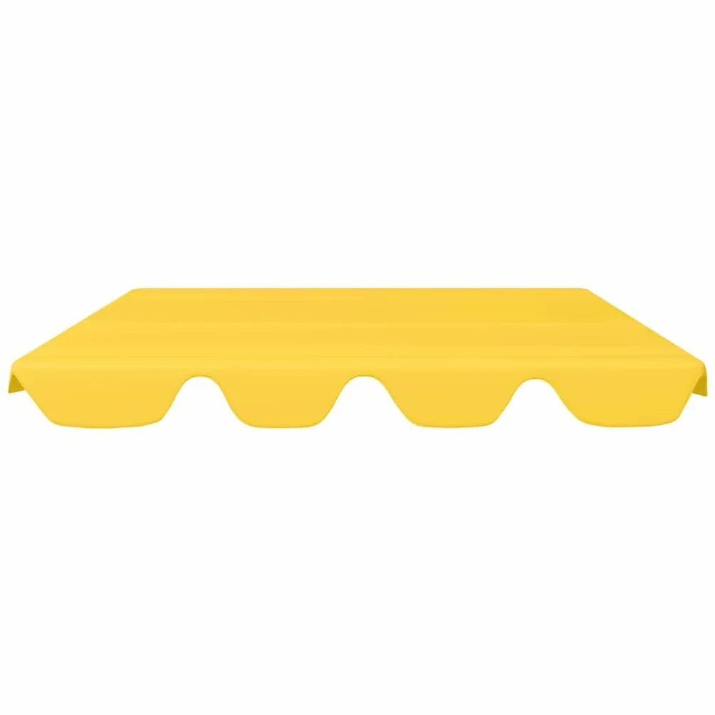 vidaXL Baldacchino per Dondolo Giardino Giallo 188/168x145/110 cm