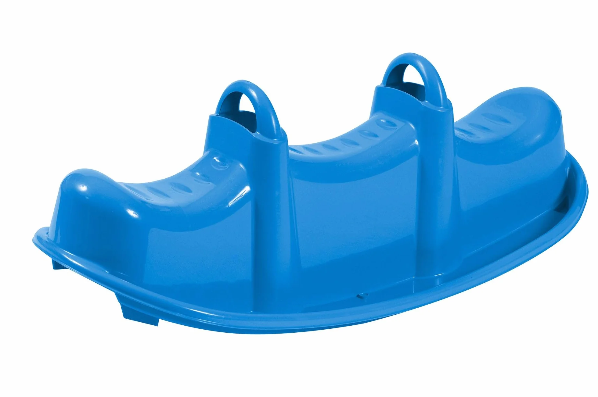 Dondolo 3 Posti 104x44x37 cm in Plastica Blu o Rosa o Verde