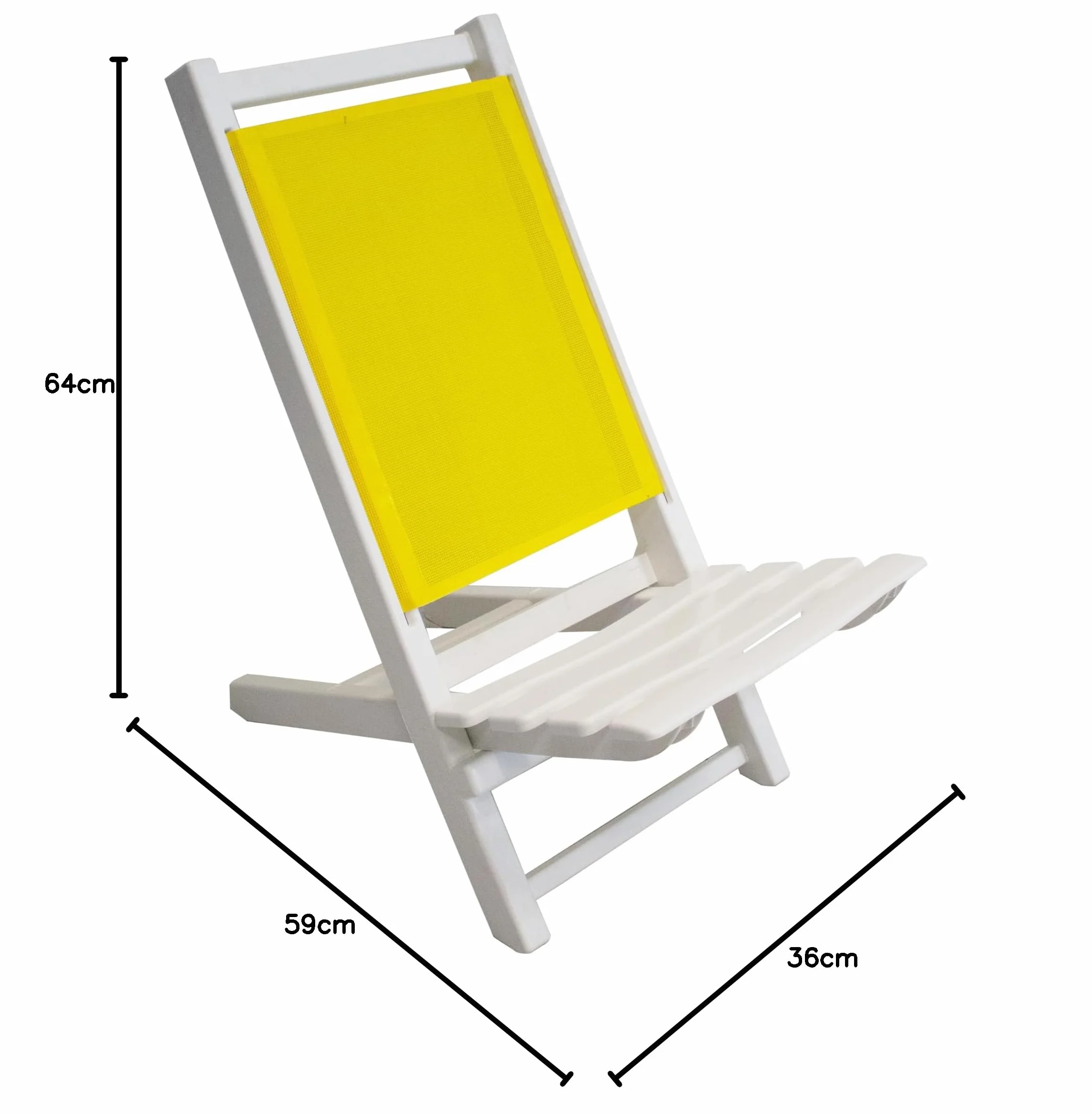 GIO'STYLE Spiaggina Medusa | Colori assortiti | H64 cm | Polipropilene | Made in Italy