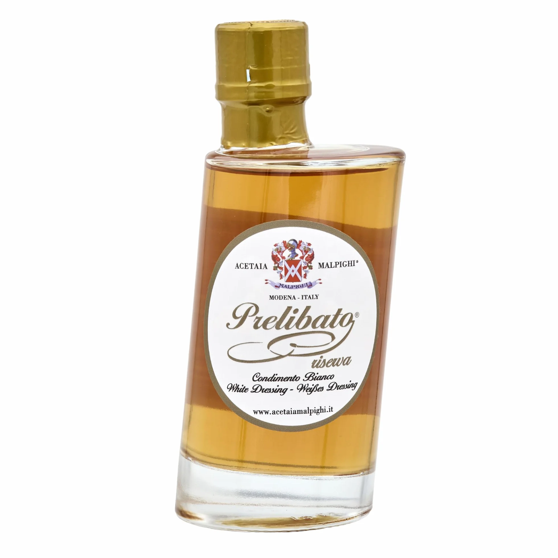 Condimento Bianco Prelibato Riserva – 200 ml – Da Uve Trebbiano Modenese – Affinato 8 Anni in Botti di Frassino