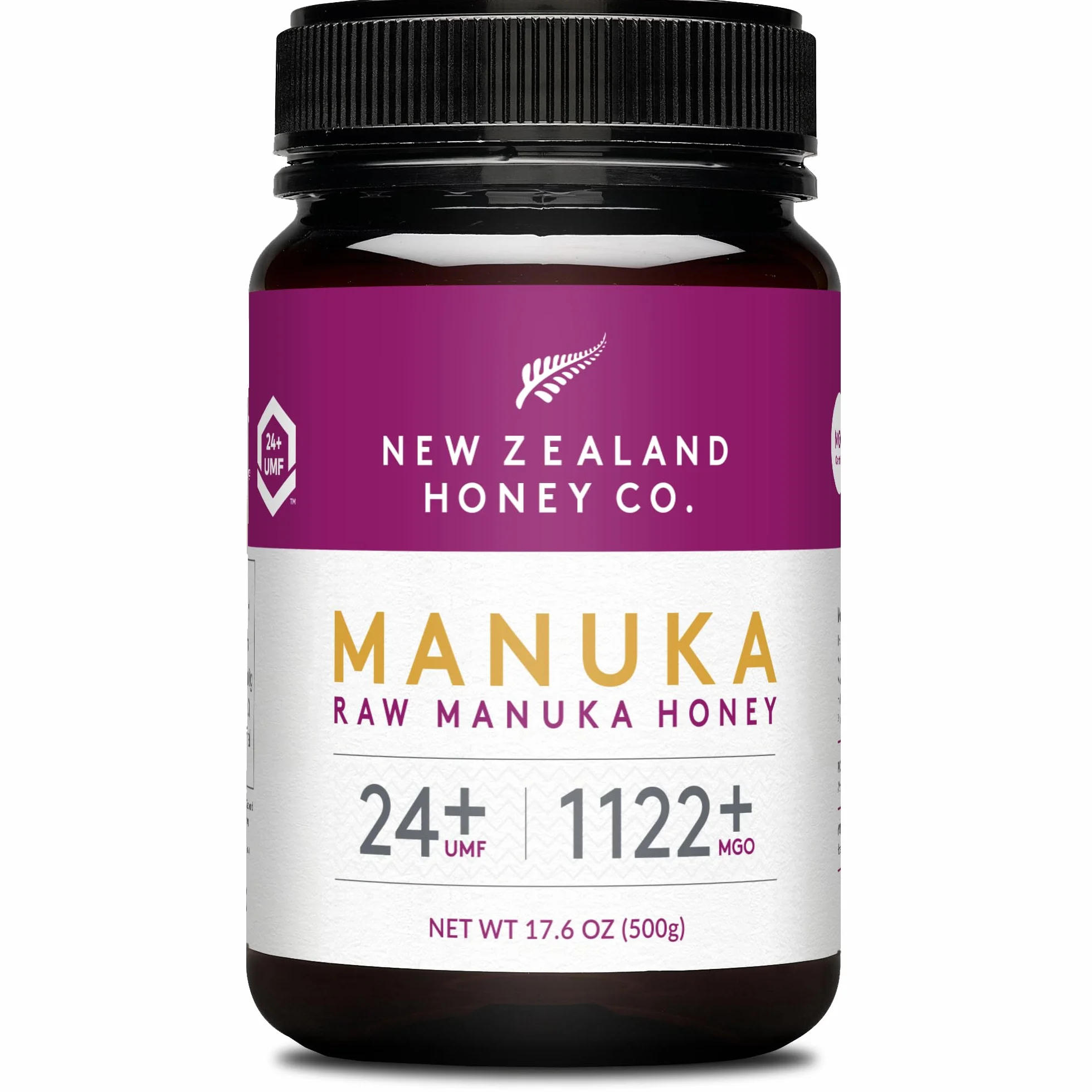 Miele di Manuka Ultra-Premium UMF 24+ MGO 1122+ da 500g - Grado Massimo Mondiale, Lusso di Benessere, Qualità Suprema