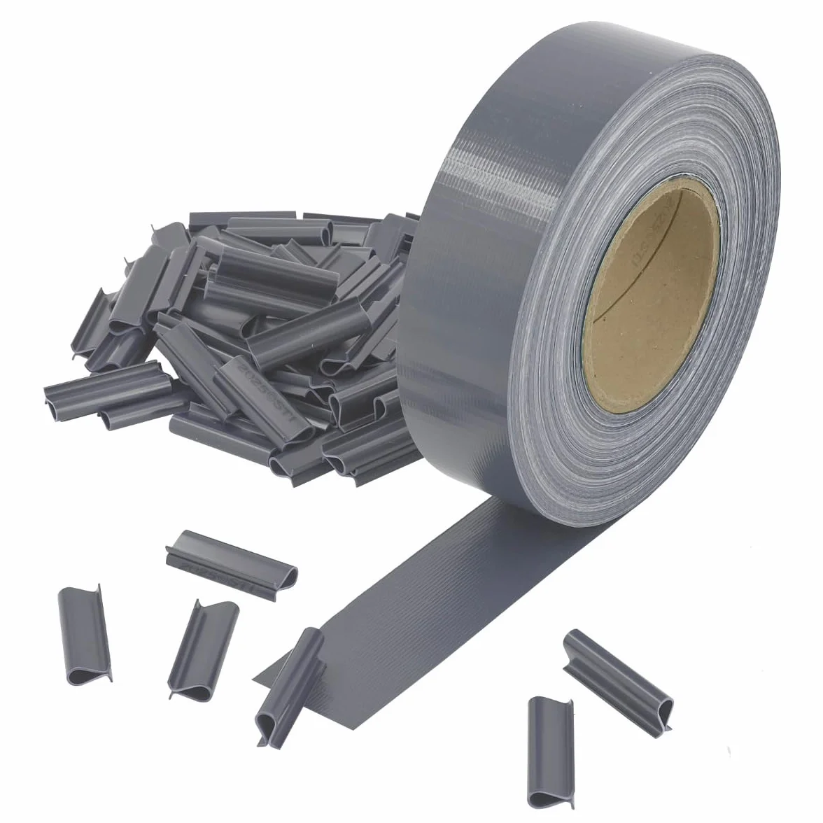 Fascia frangivista in PVC 4.6cm x 50mt Antracite +100clips rete recinzione oscurante privacy giardino UV resistant