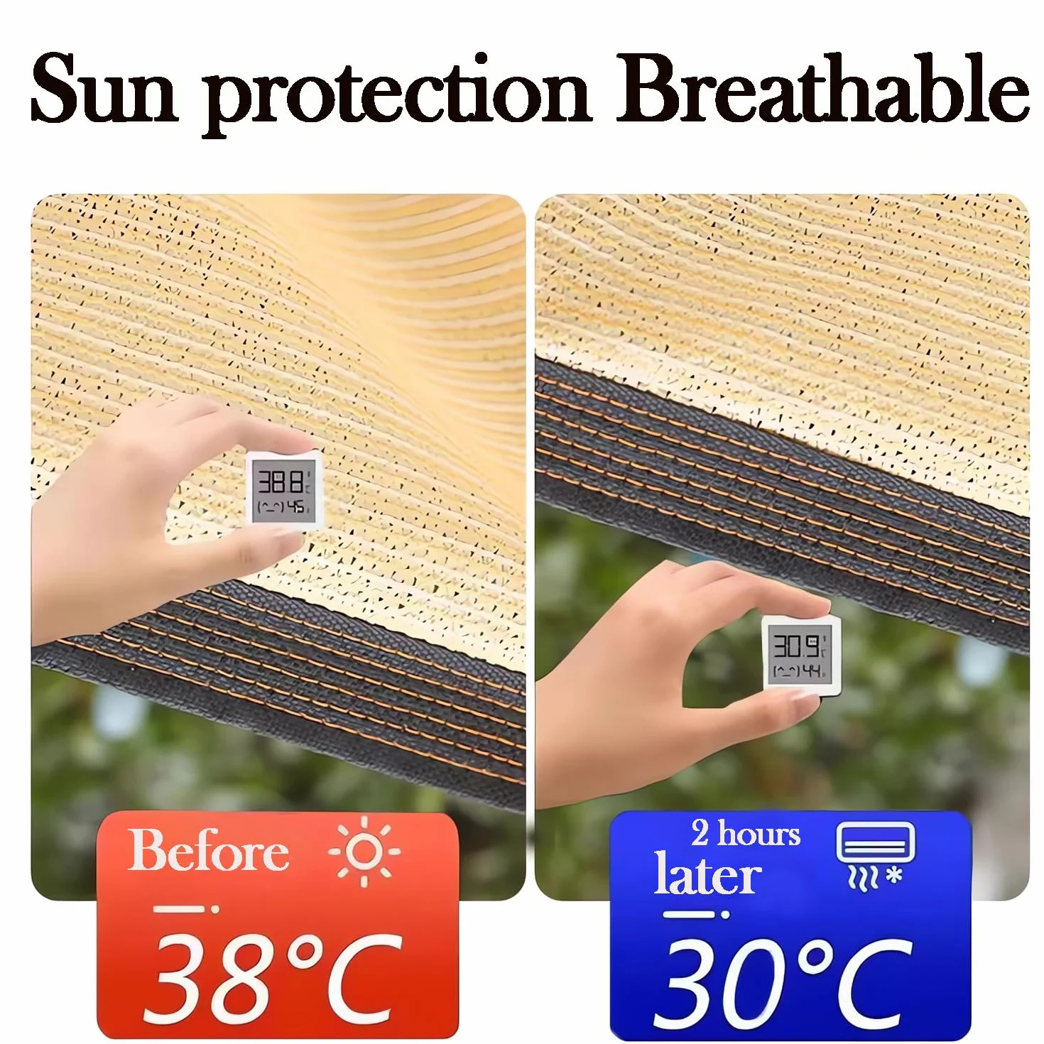 Vela Ombreggiante Rettangolare 3x6m Tenda a Vela Protezione UV 80-95%, Rete Ombreggiante Traspirante,Telo Parasole All'aperto per Giardino, Patio, Pergola, Giardino,Cortile