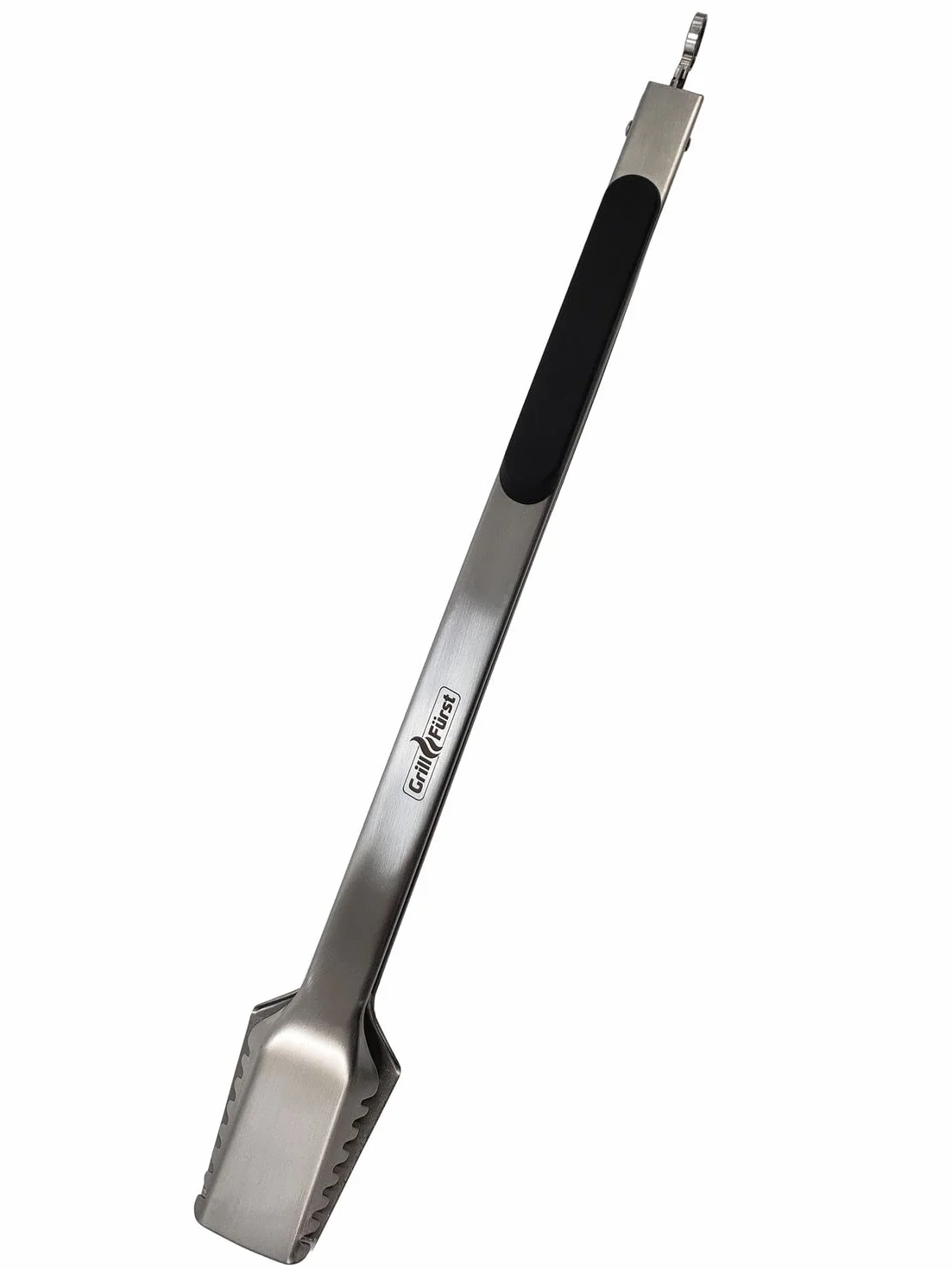 Grillfürst Pinza per Barbecue in Acciaio Inox di Alta qualità - Pinza per Barbecue con spatola - pinze per BBQ - Strumento per Barbecue con Occhiello per appenderla - Pinza BBQ Lunga