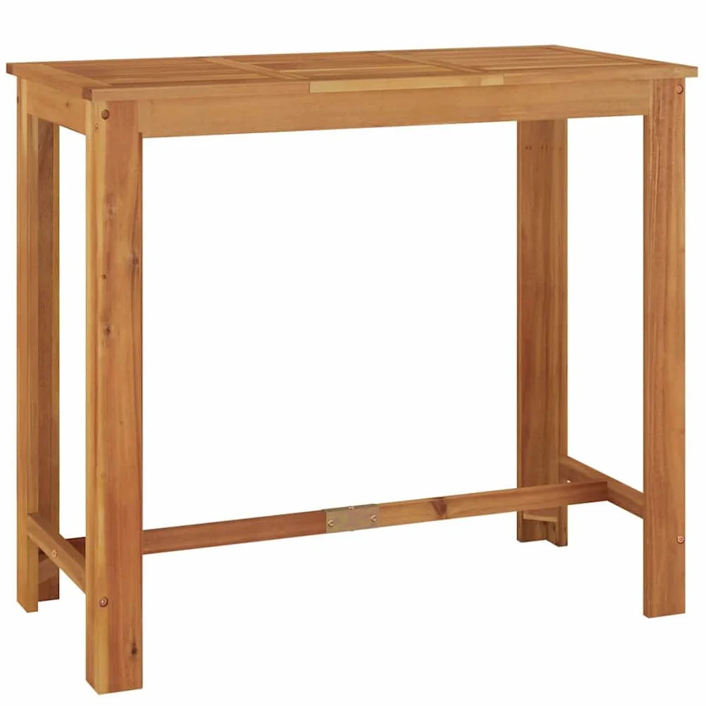 vidaXL Tavolo da Bar da Giardino 120x60x105cm Legno Massello di Acacia