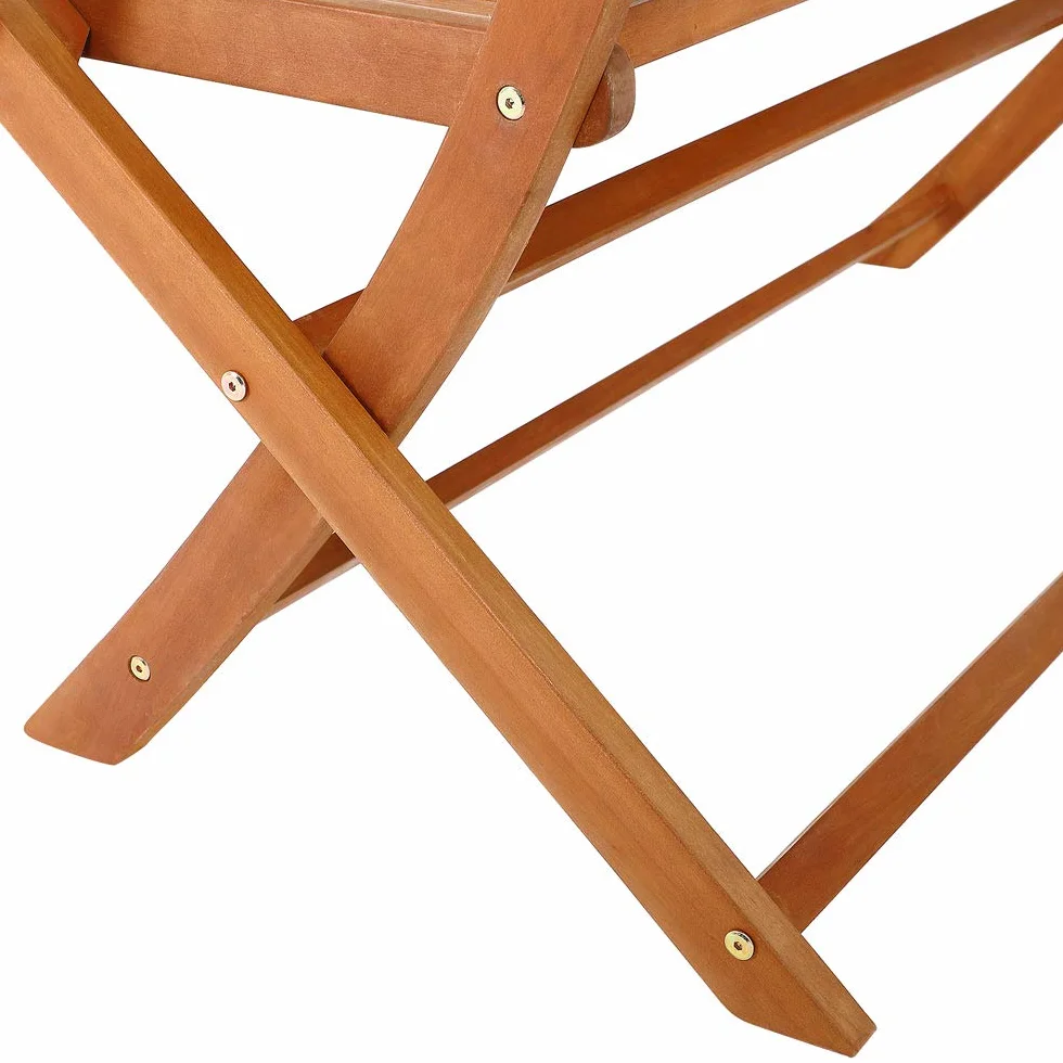Deuba CASARIA® Panchina Pieghevole da Giardino in Legno di Eucalipto Certificato FSC® Panca 2 Posti Terrazza Esterno