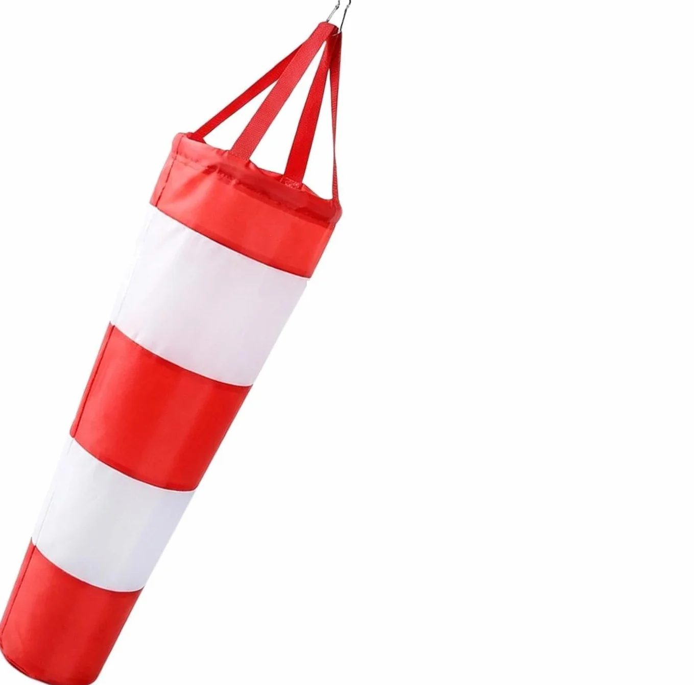 Manica a Vento per Esterni da 0,8 m, banderuola Resistente alle intemperie in Rosso e Bianco con riflettore, indicatore preciso della direzione del Vento per Giardino, Cortile, aeromodelli