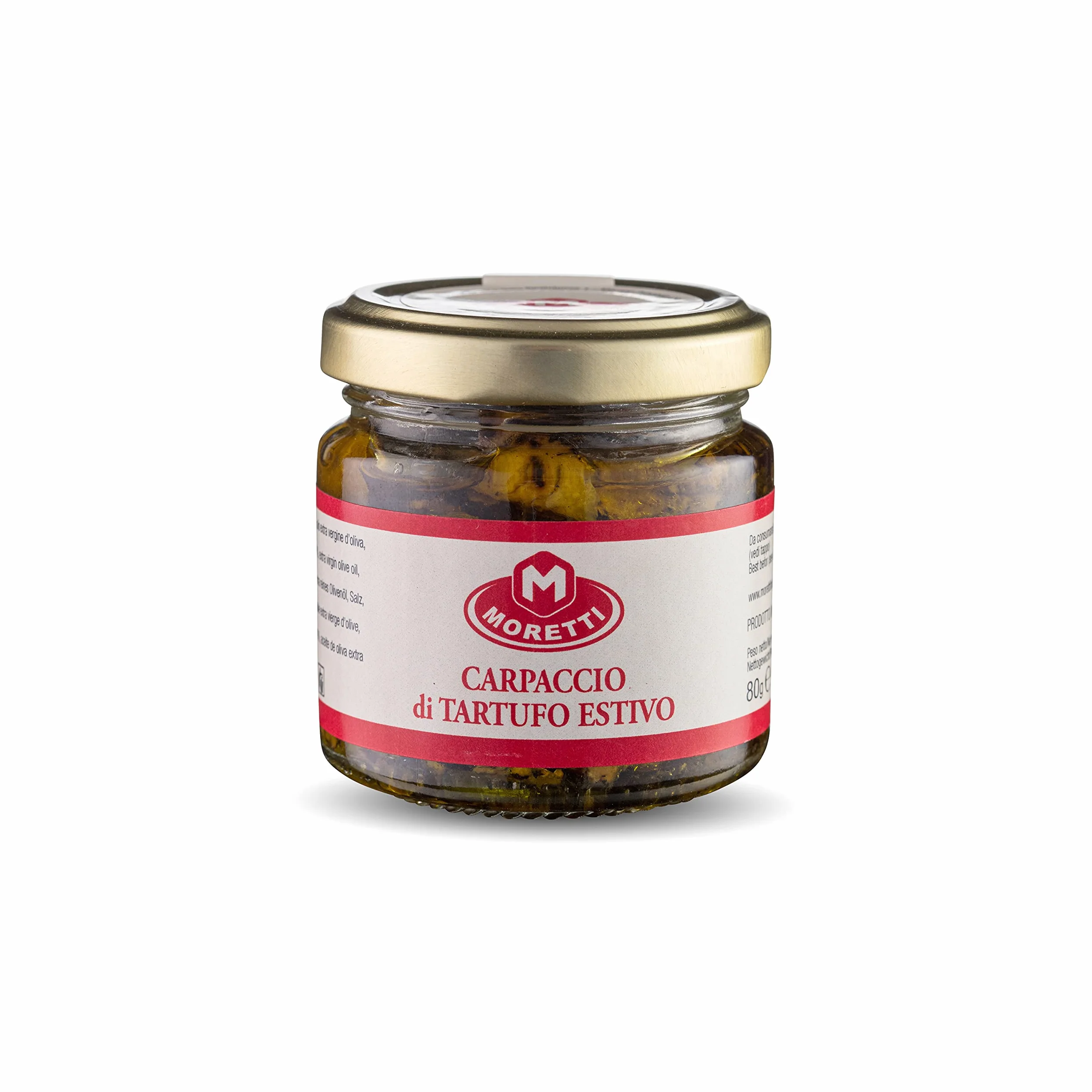 Moretti® Carpaccio di Tartufo Estivo Fresco | Tartufo Nero a Fette | Confezionato in Vasetto di Vetro 80g | Prodotto In Italia (3)