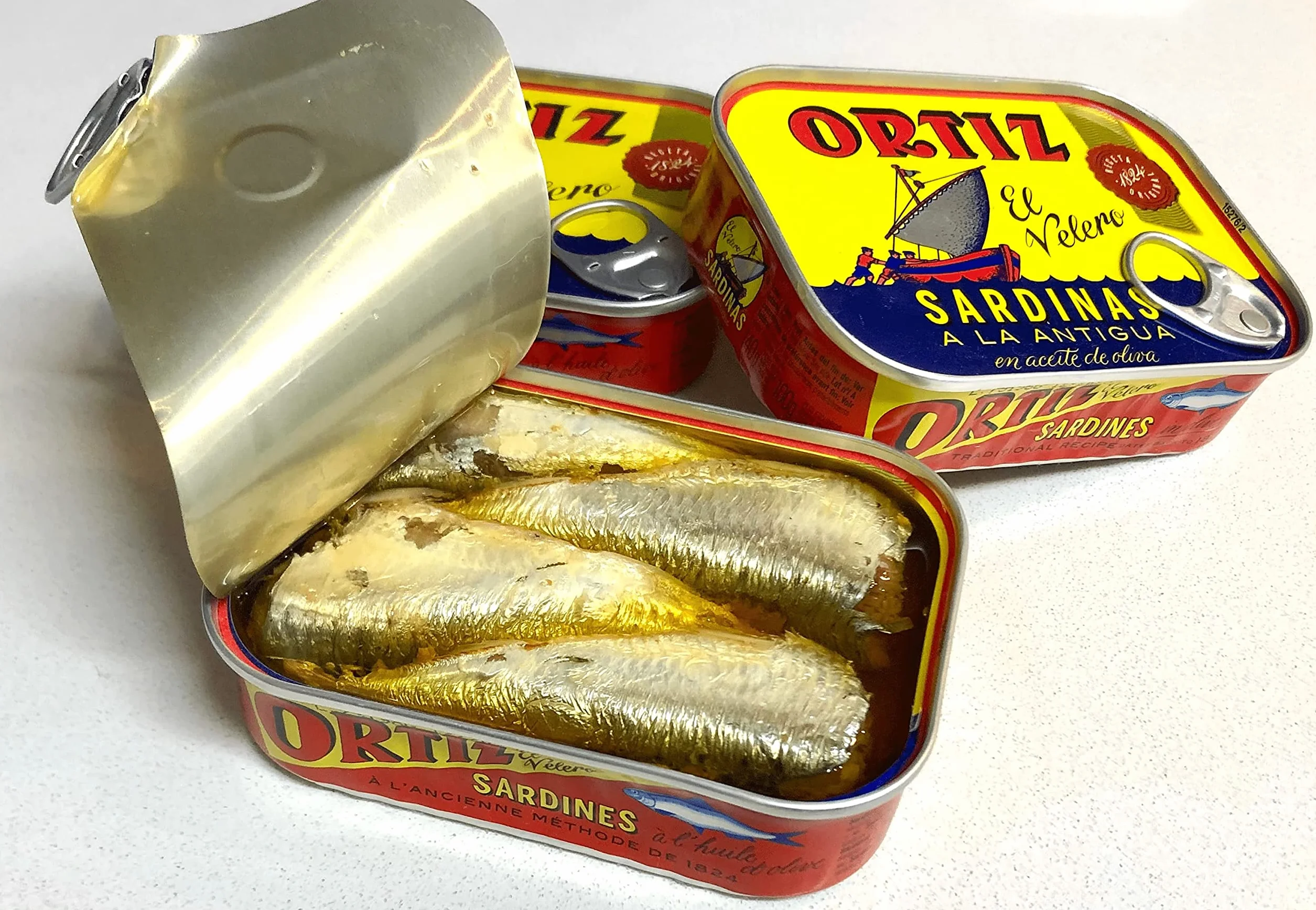 Sardine all'antica in olio d'oliva 140g Ortiz (Confezione da 20 pezzi)