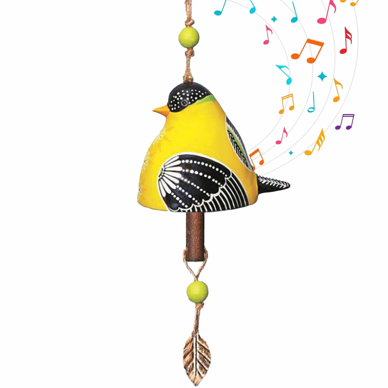 Carino scacciaspiriti in ceramica con uccellini, per esterni e interni, scacciapensieri commemorativi con toni melodici rilassanti, regali per la mamma, giardino, patio, balcone, decorazione