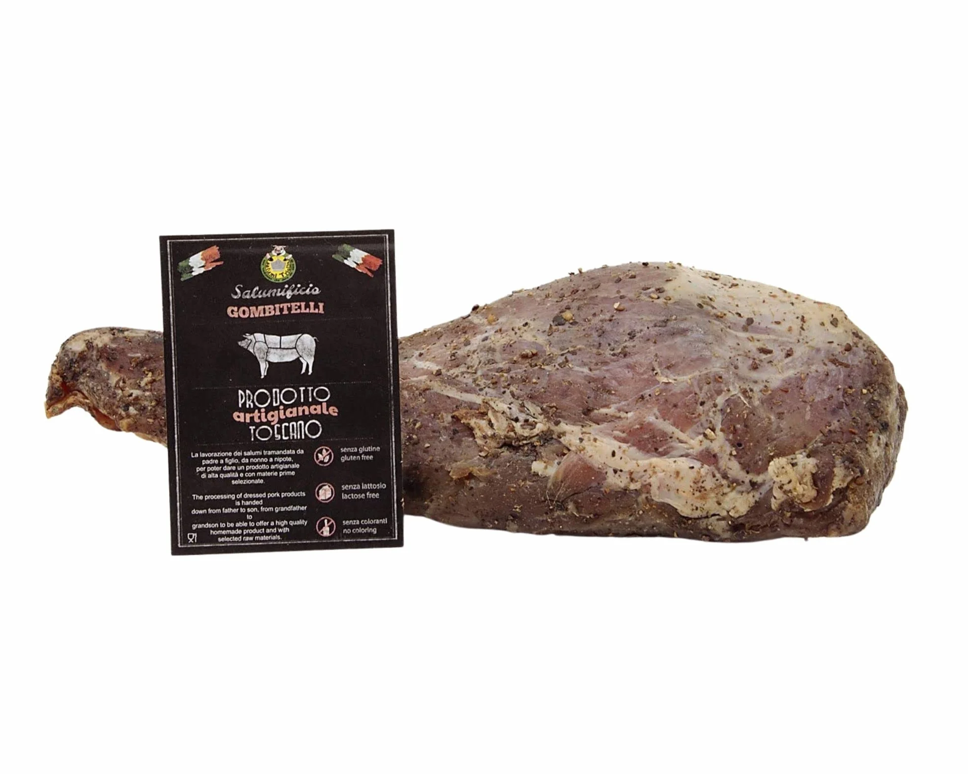 Filetto Affumicato | filettino intero sottovuoto da 0,35 kg | Salume artigianale Toscano affumicato al naturale in affumicatore | Salumificio Artigianale Gombitelli - Toscana