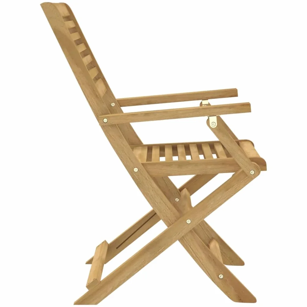 vidaXL Sedie Giardino Pieghevoli 4pz 54,5x61,5x86,5 cm Massello Acacia