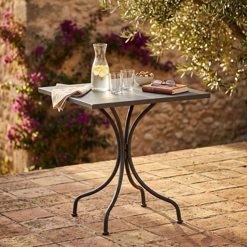 milani home ROMANUS - tavolo in acciaio da giardino