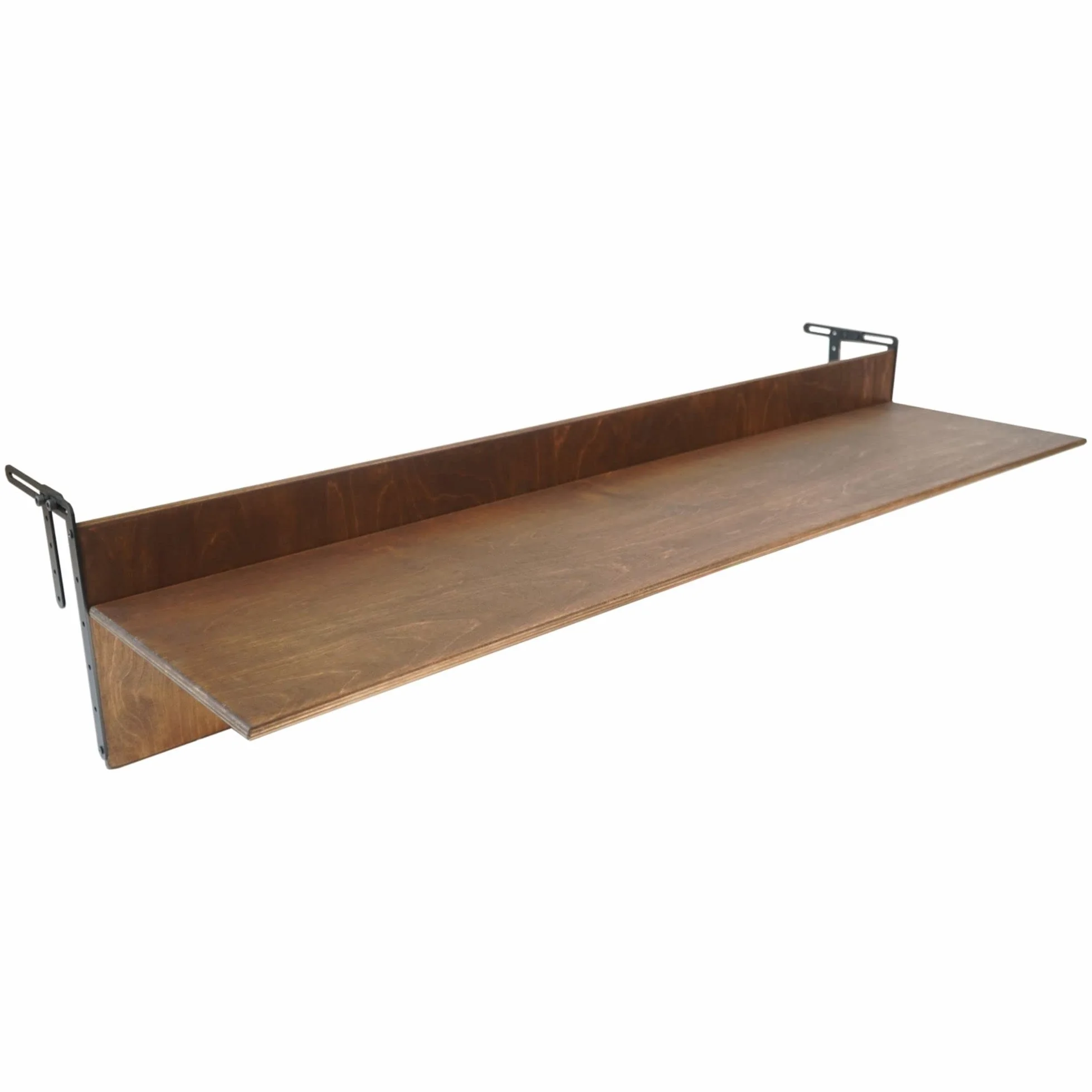 Tavolo da bar per ringhiere, tavolo pieghevole per esterni, per patio, balcone, compatibile con molte ringhiere, tavolo da portata in legno per veranda (noce, L: 100,3 x 30 cm)