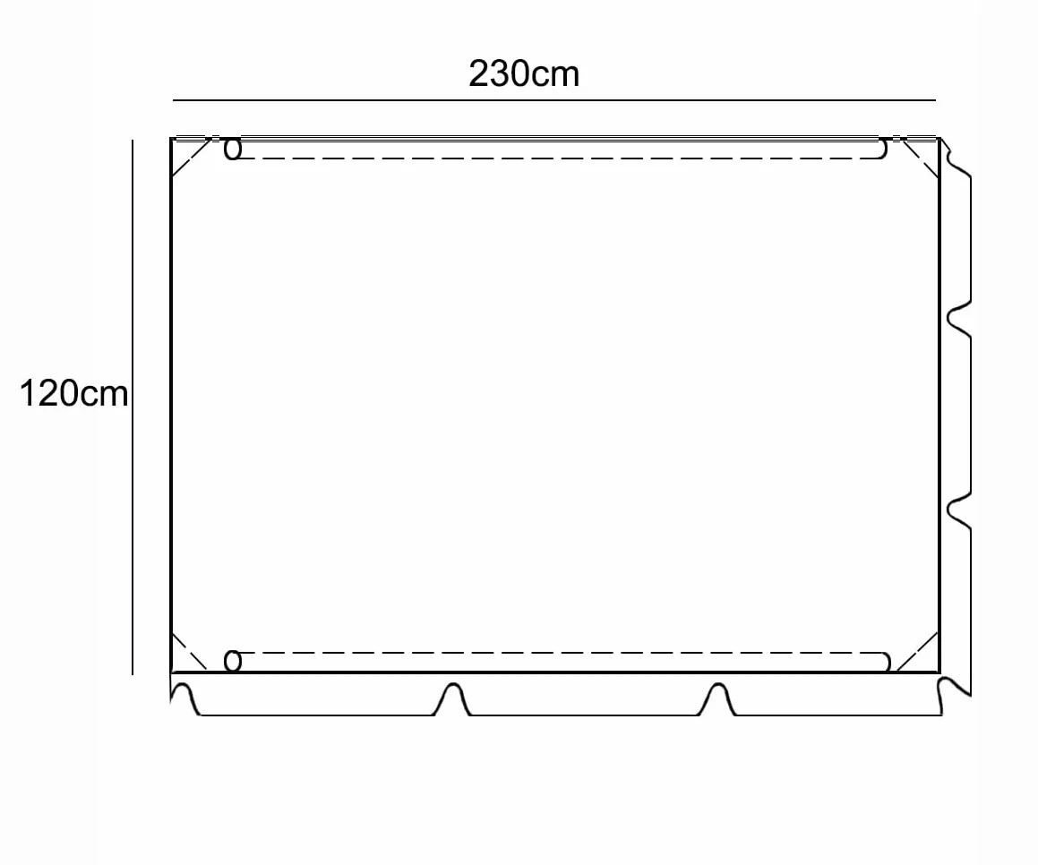 Ferocity Copertura universale per dondolo da giardino, telo per dondolo Hollywood da 3 posti XL circa 230 x 120 cm per dondolo da giardino, copertura per dondolo di ricambio, telo per tetto solare