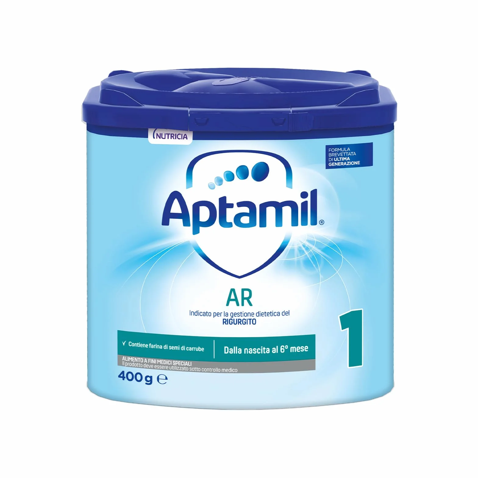 Aptamil AR1, Latte Antirigurgito in Polvere per Neonati dalla Nascita al 6° mese compiuto, Confezione da 400g